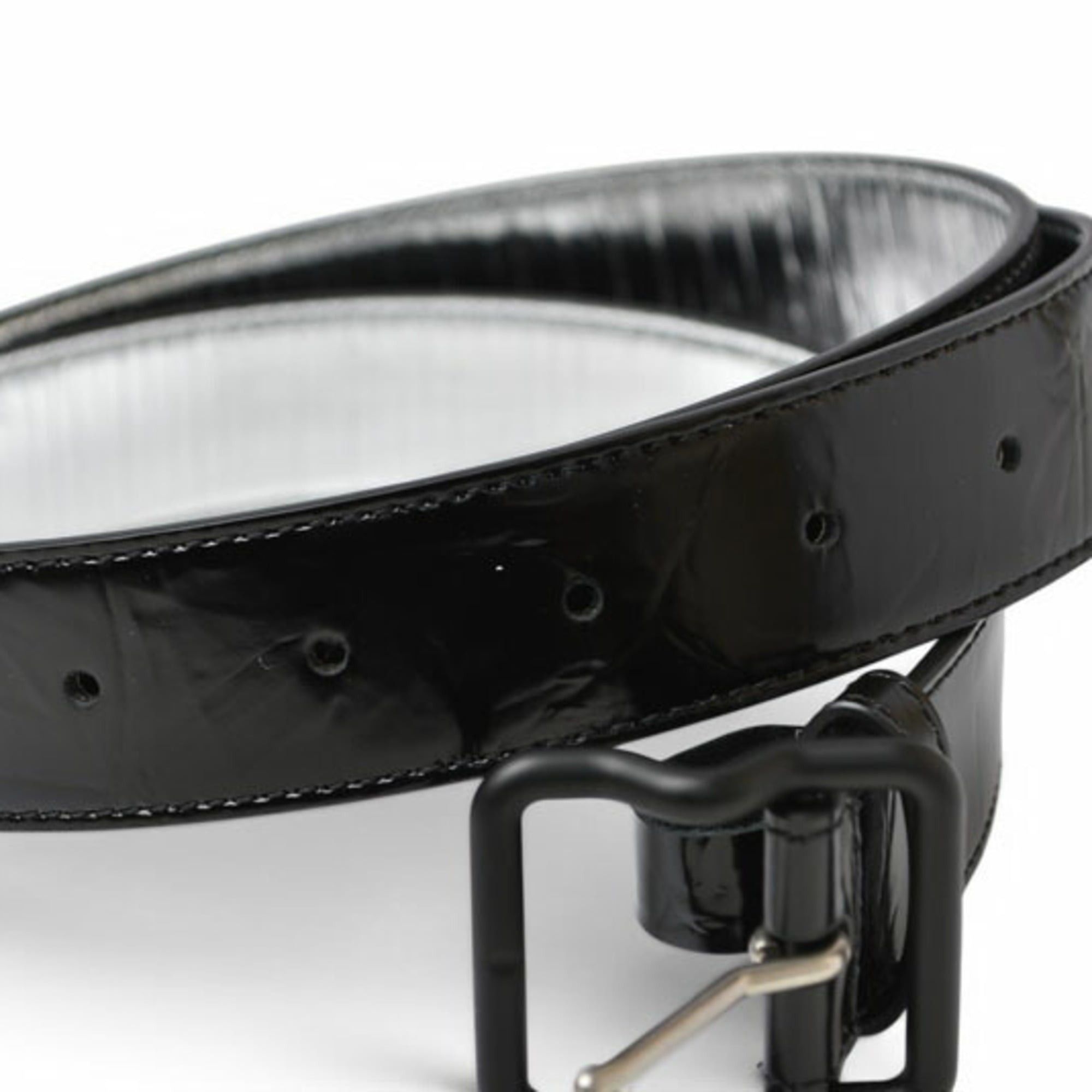 Bottega Veneta Bottega Veneta belt, patent leather, size 95cm, black, 691233, men's. Size ONE SIZE - 7 Thumbnail