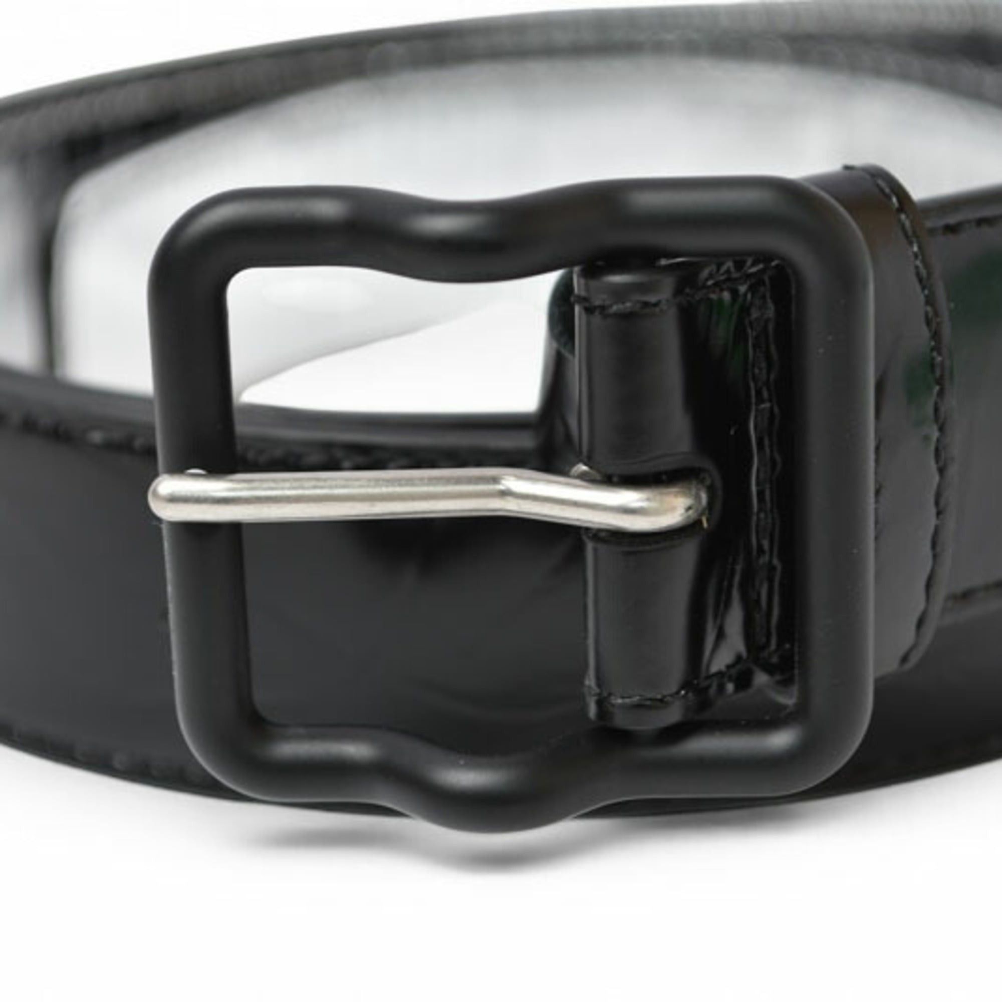 Bottega Veneta Bottega Veneta belt, patent leather, size 95cm, black, 691233, men's. Size ONE SIZE - 3 Thumbnail