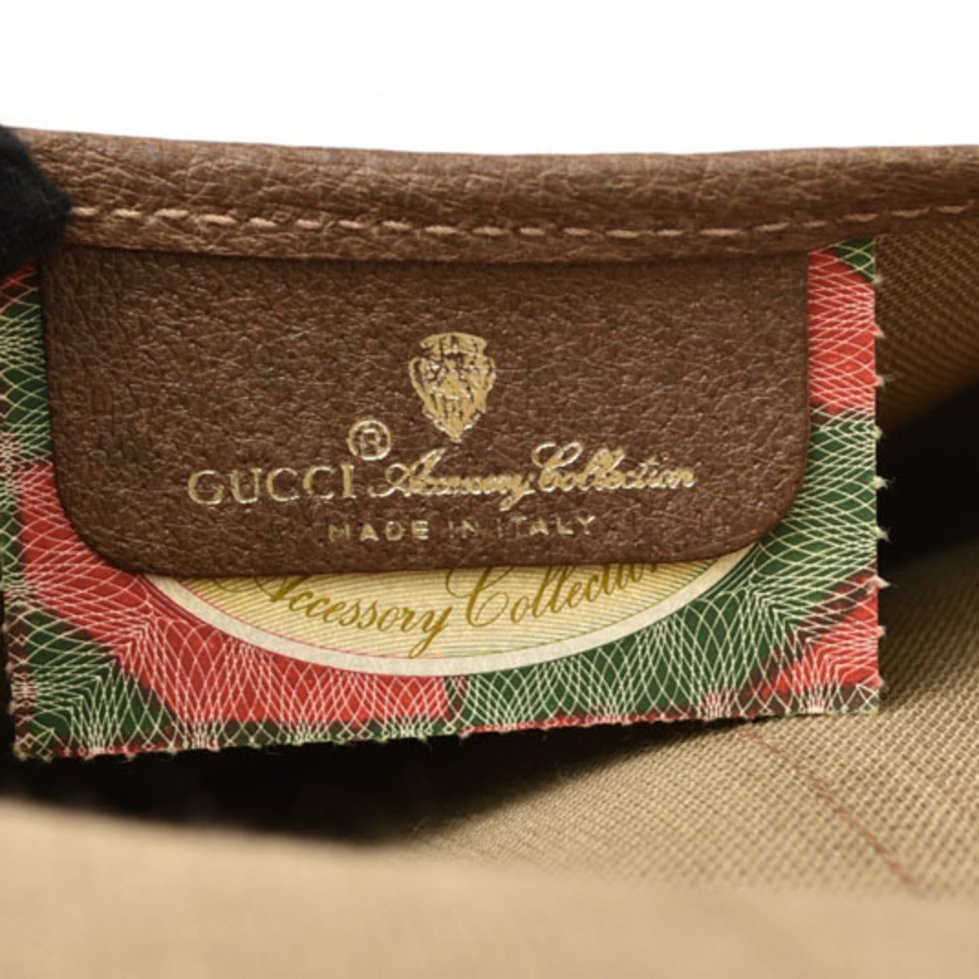 Gucci Gucci pouch, Old GG Plus, Sherry line, beige and brown. Size ONE SIZE - 8 Thumbnail