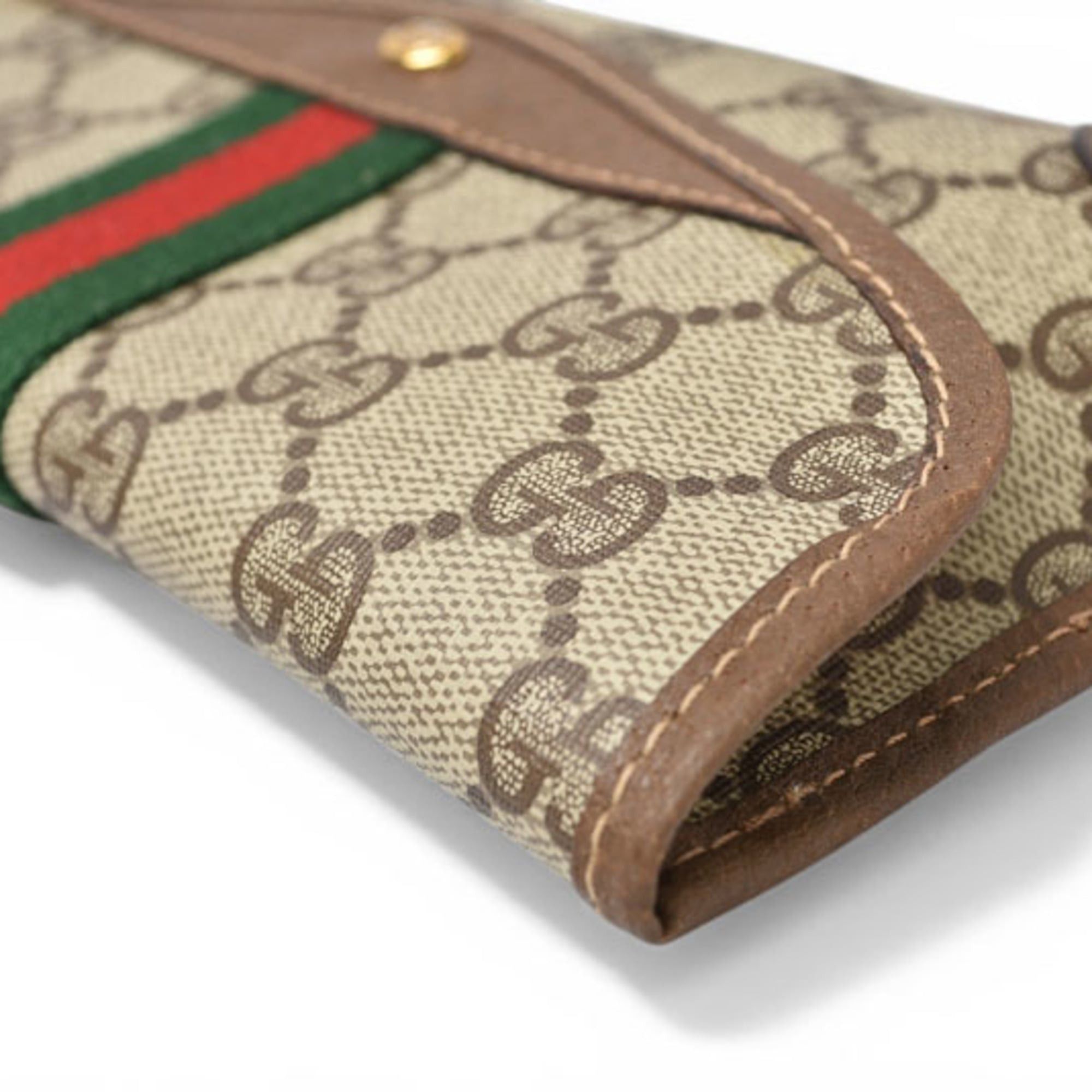 Gucci Gucci pouch, Old GG Plus, Sherry line, beige and brown. Size ONE SIZE - 6 Thumbnail