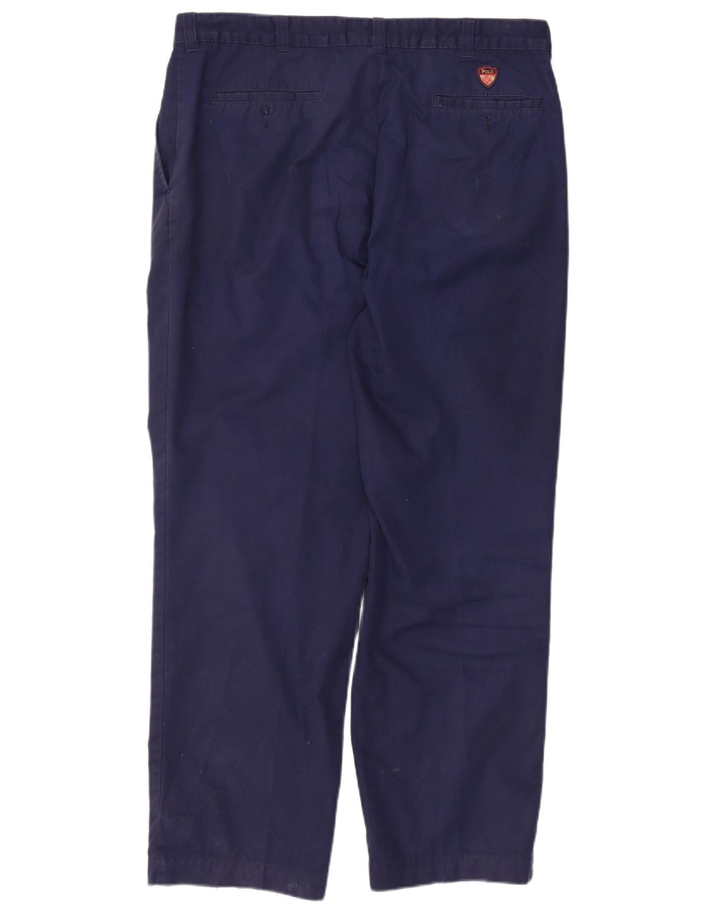 Polo Ralph Lauren Mens Straight Chino Trousers W38 L30 Navy Blue Cotton Size US 38 / EU 54 - 2 Thumbnail