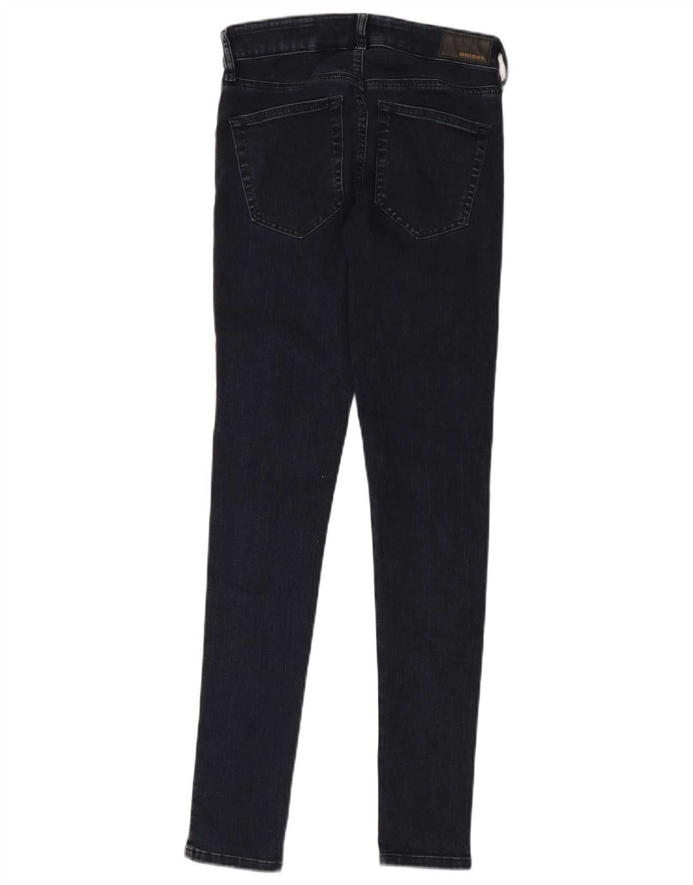 Diesel Womens Slandy Regular Super Slim Skinny Jeans W27 L32 Navy B Size 42" / US 20 - 2 Thumbnail