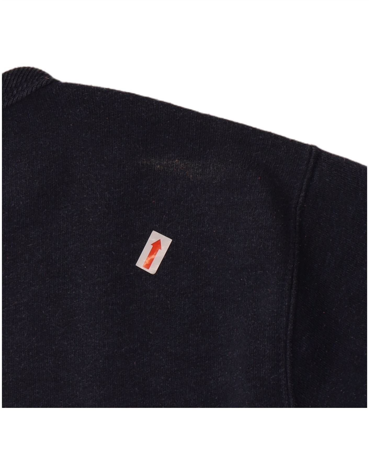 Polo Ralph Lauren Womens Sweatshirt Jumper UK 16 Large Navy Blue Cotton Size M / US 6-8 / IT 42-44 - 3 Thumbnail