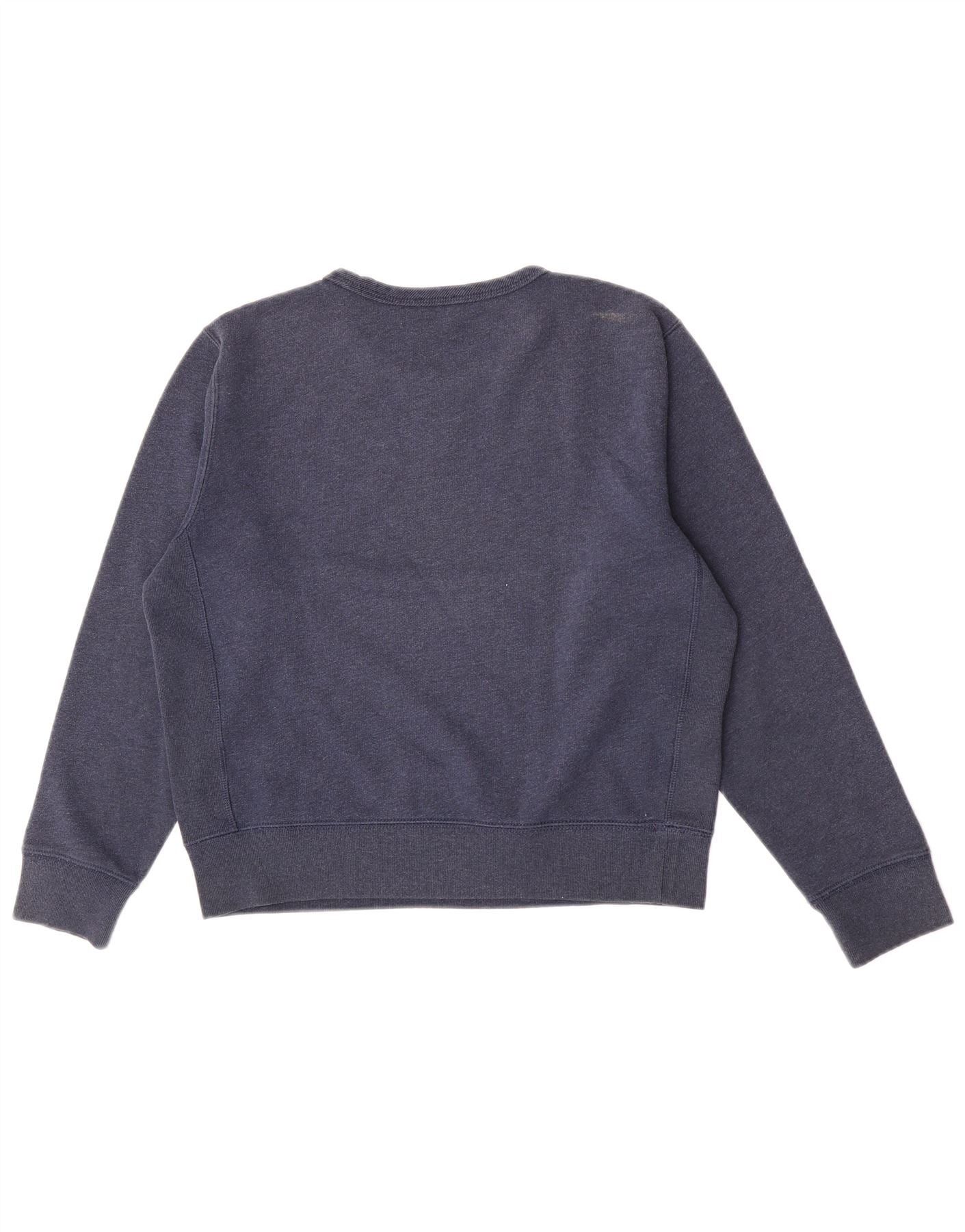 Polo Ralph Lauren Womens Sweatshirt Jumper UK 16 Large Navy Blue Cotton Size M / US 6-8 / IT 42-44 - 2 Thumbnail