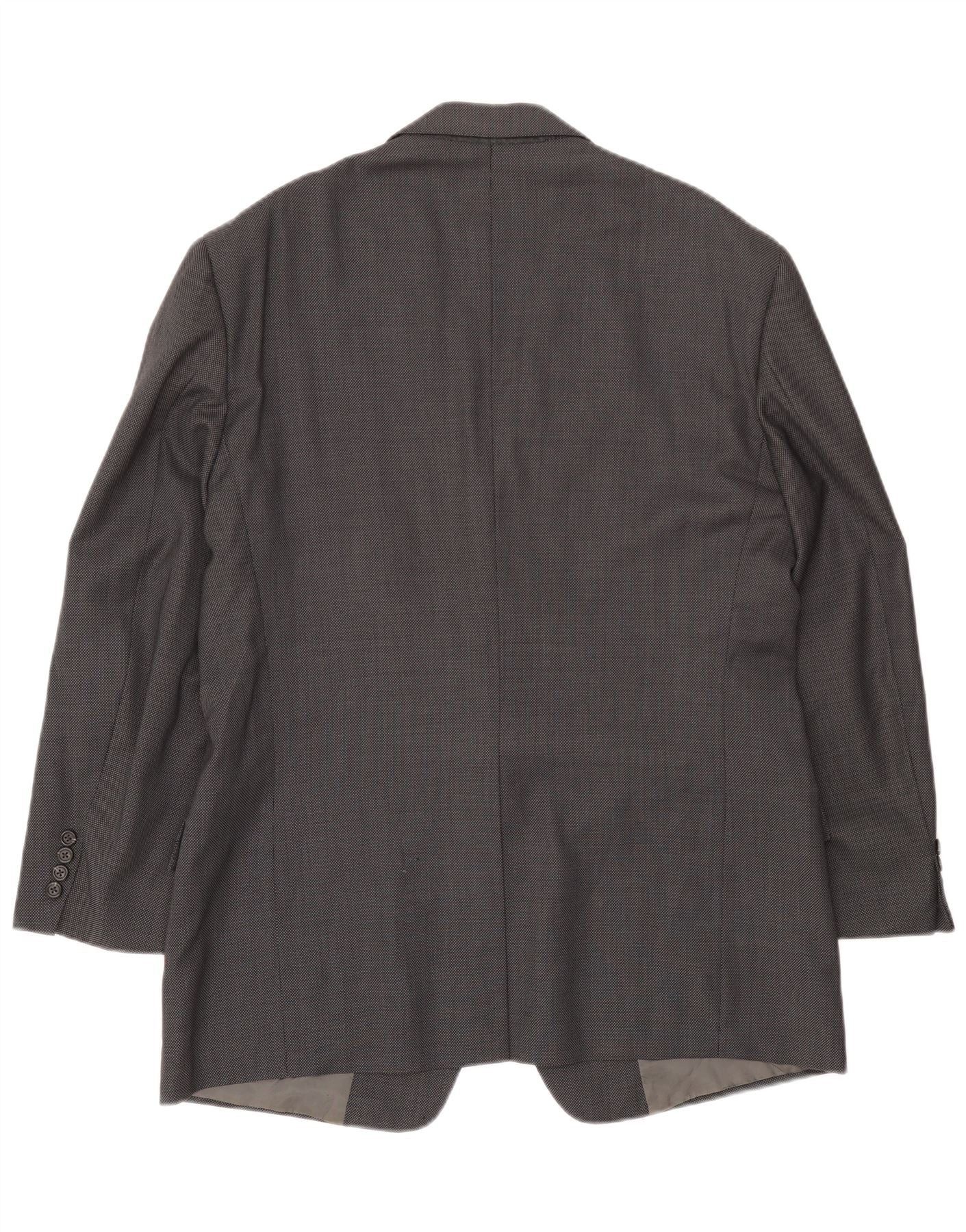 Polo Ralph Lauren Mens 2 Button Blazer Jacket UK 40 Large Navy Blue Spotted Size US XL / EU 56 / 4 - 2 Thumbnail