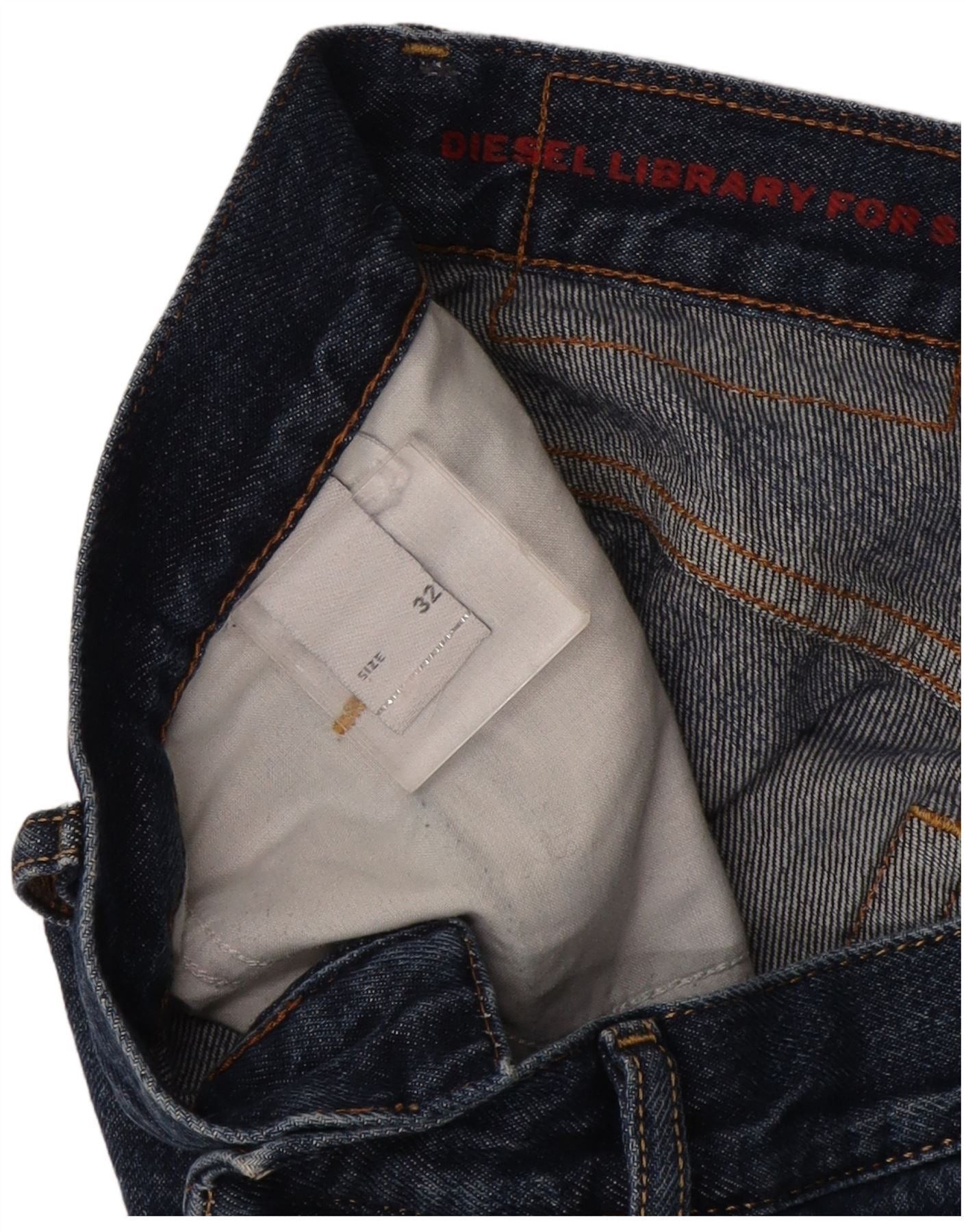 Diesel Mens Straight Jeans W32 L30 Blue Size US 32 / EU 48 - 3 Thumbnail