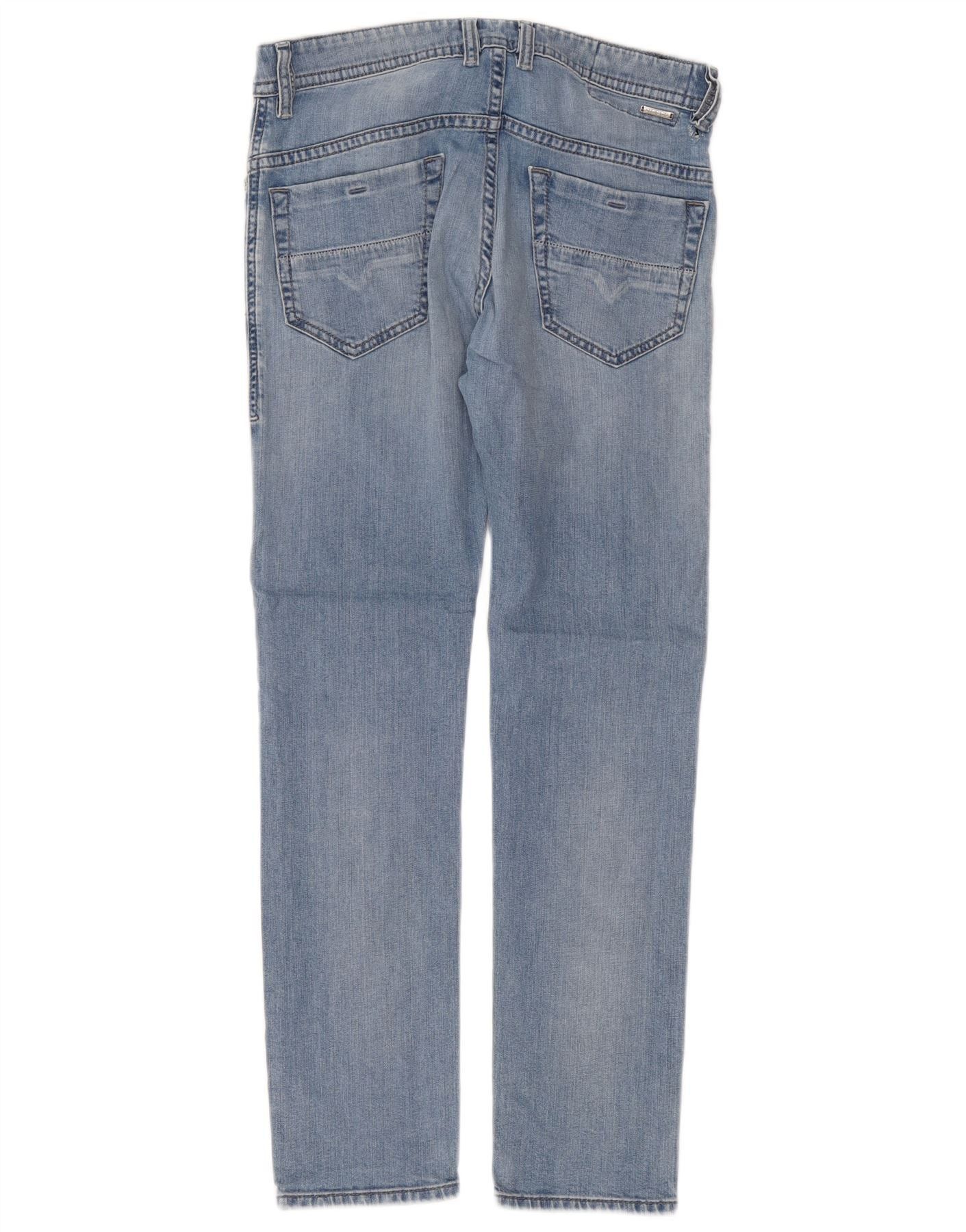 Diesel Womens Thommer Slim Skinny Jeans W28 L30 Blue Cotton Size 24" / US 00 / IT 34 - 2 Thumbnail