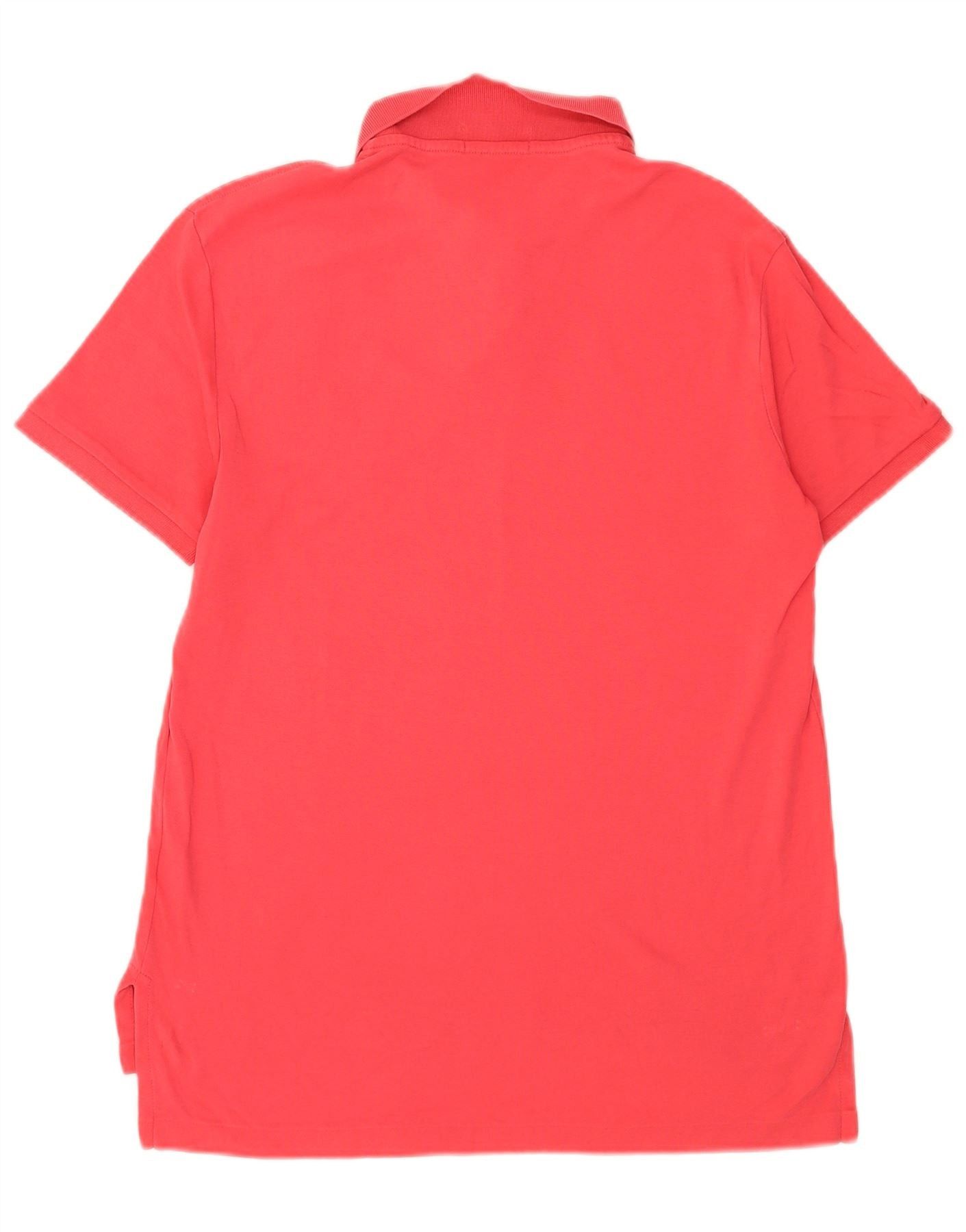 Polo Ralph Lauren Mens Polo Shirt Medium Red Cotton Size US M / EU 48-50 / 2 - 2 Thumbnail
