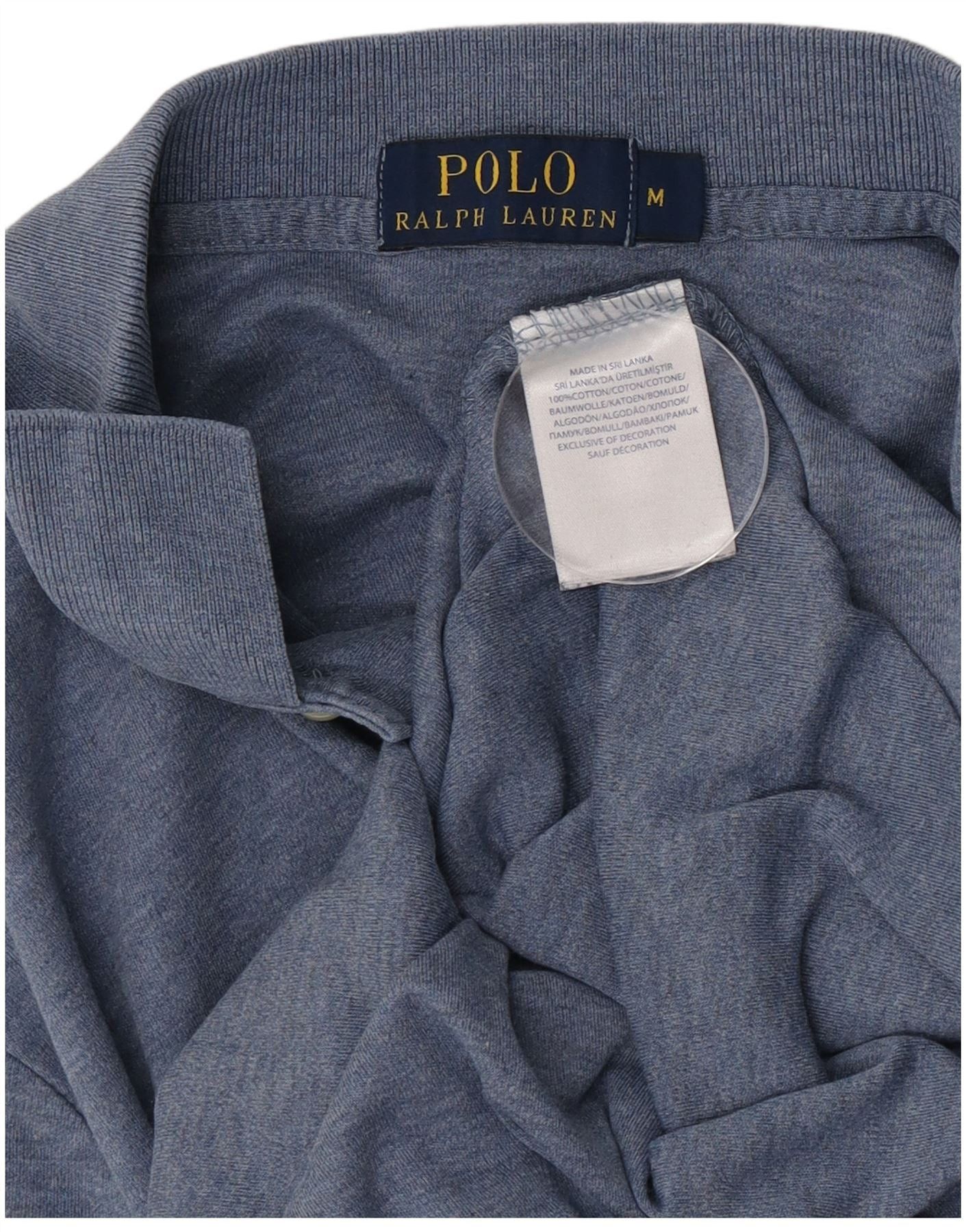 Polo Ralph Lauren Mens Polo Shirt Medium Blue Cotton Size US M / EU 48-50 / 2 - 4 Thumbnail