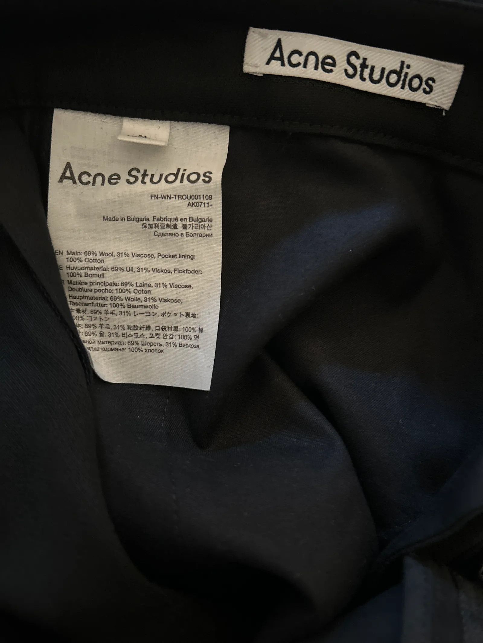 Acne Studios Acne Studios Pants Size 25" / US 0 / IT 36 - 3 Thumbnail