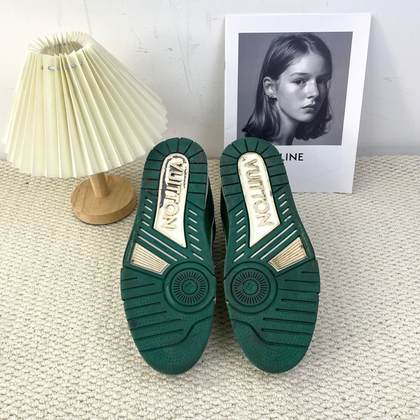 Louis Vuitton Louis Vuitton Training Green Lowtop Sneakers 7 Men Size US 7 / EU 40 - 5 Thumbnail