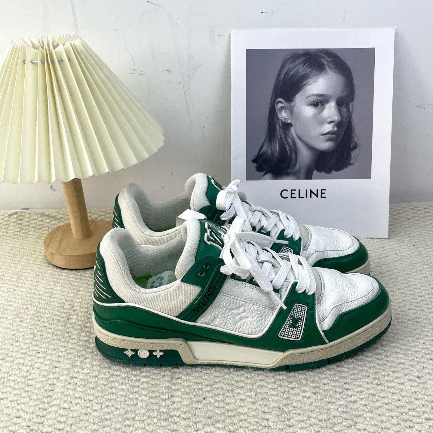 Louis Vuitton Louis Vuitton Training Green Lowtop Sneakers 7 Men Size US 7 / EU 40 - 3 Thumbnail