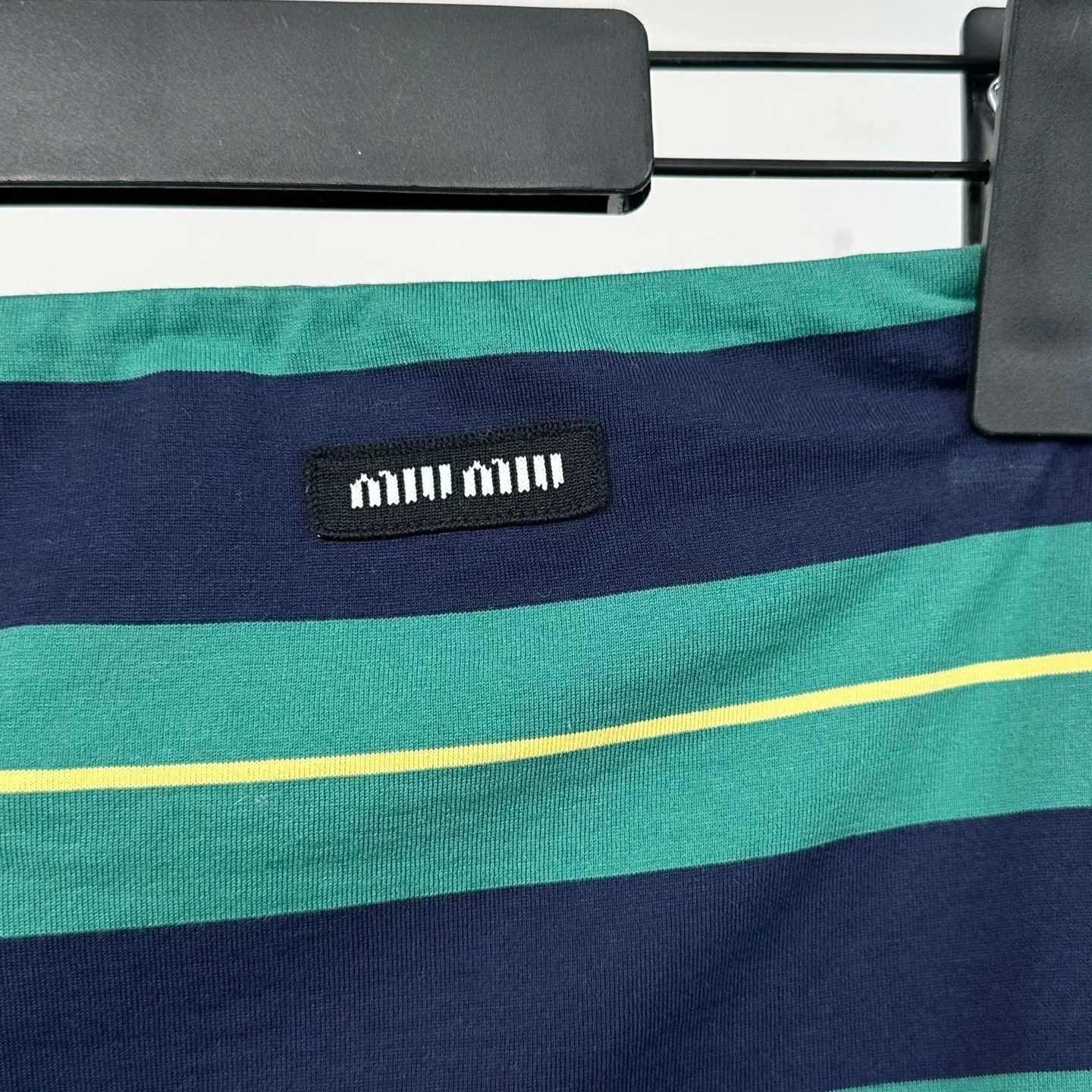 Miu Miu Miu Miu Printed Striped T-Shirt s Men Size US S / EU 44-46 / 1 - 3 Thumbnail