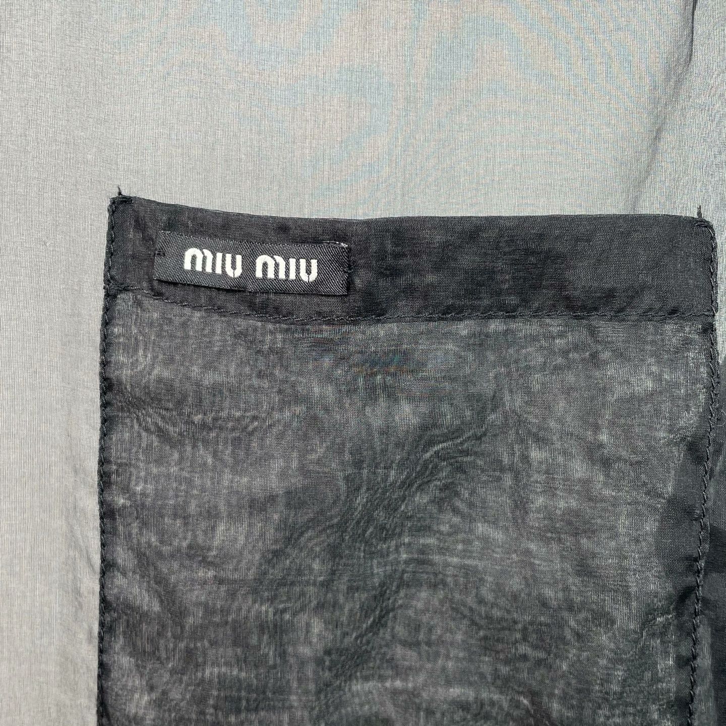 Miu Miu Miu Miu Silk Button Up it_38 Women Size XS / US 0-2 / IT 36-38 - 3 Thumbnail