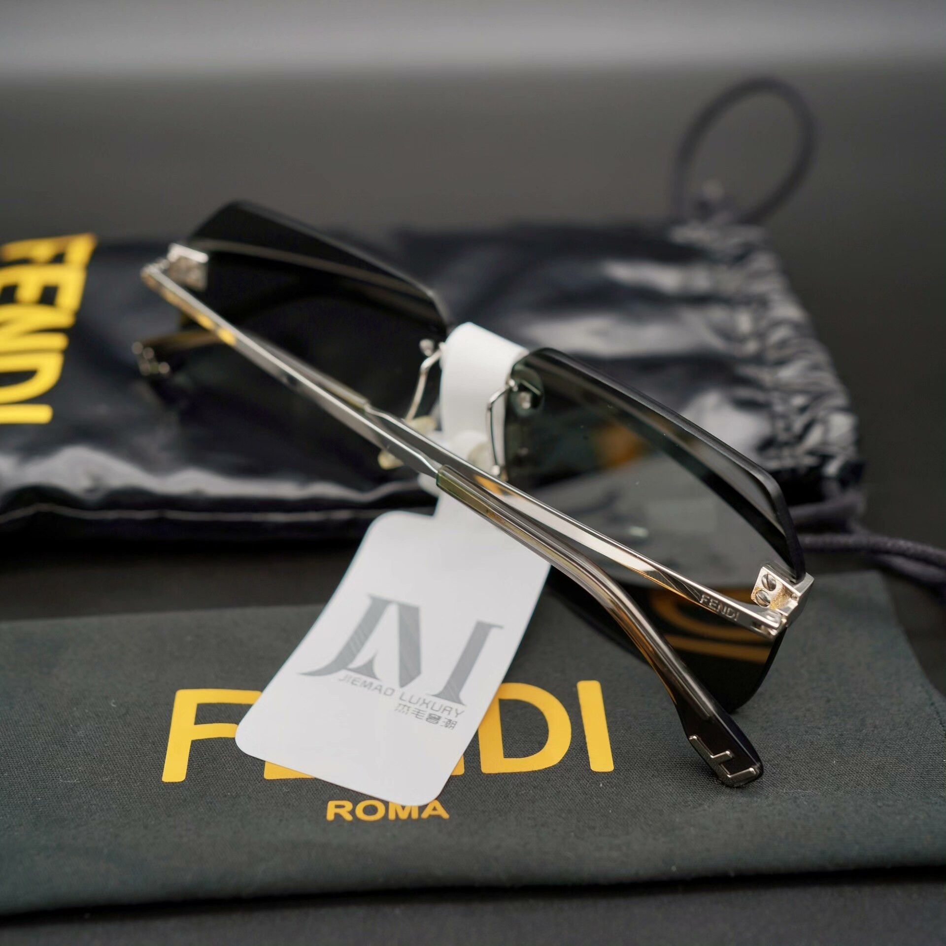 Fendi Fendi Metallic Gold Sunglasses one size Men Size ONE SIZE - 2 Thumbnail