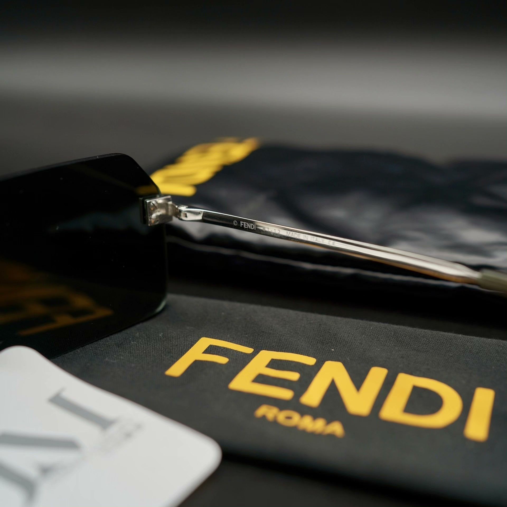 Fendi Fendi Metallic Gold Sunglasses one size Men Size ONE SIZE - 4 Thumbnail