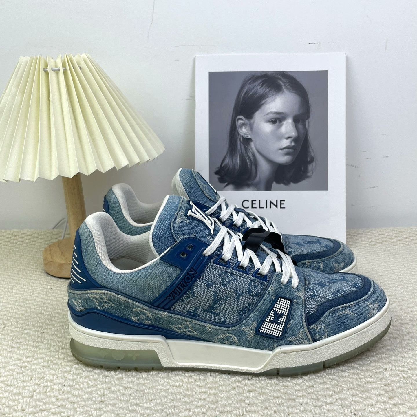 Louis Vuitton Louis Vuitton Training Denim Lowtop Sneakers 8 Men Size US 8 / EU 41 - 3 Thumbnail