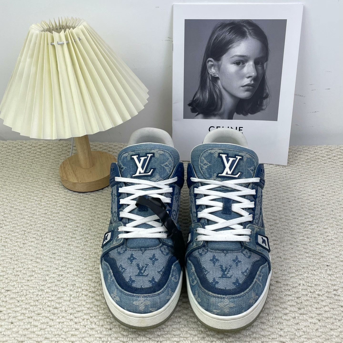 Louis Vuitton Louis Vuitton Training Denim Lowtop Sneakers 8 Men Size US 8 / EU 41 - 2 Thumbnail