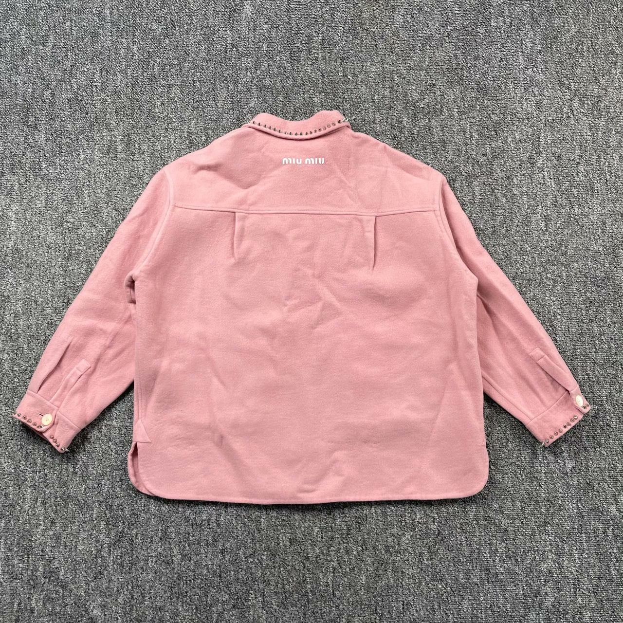 Miu Miu Miu Miu Wool Pink Coat it_36 Women Size XS / US 0-2 / IT 36-38 - 2 Thumbnail