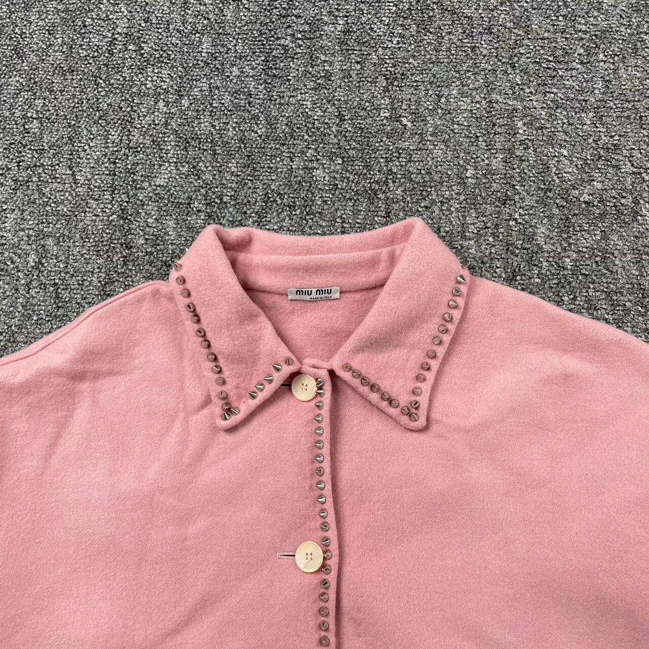 Miu Miu Miu Miu Wool Pink Coat it_36 Women Size XS / US 0-2 / IT 36-38 - 3 Thumbnail
