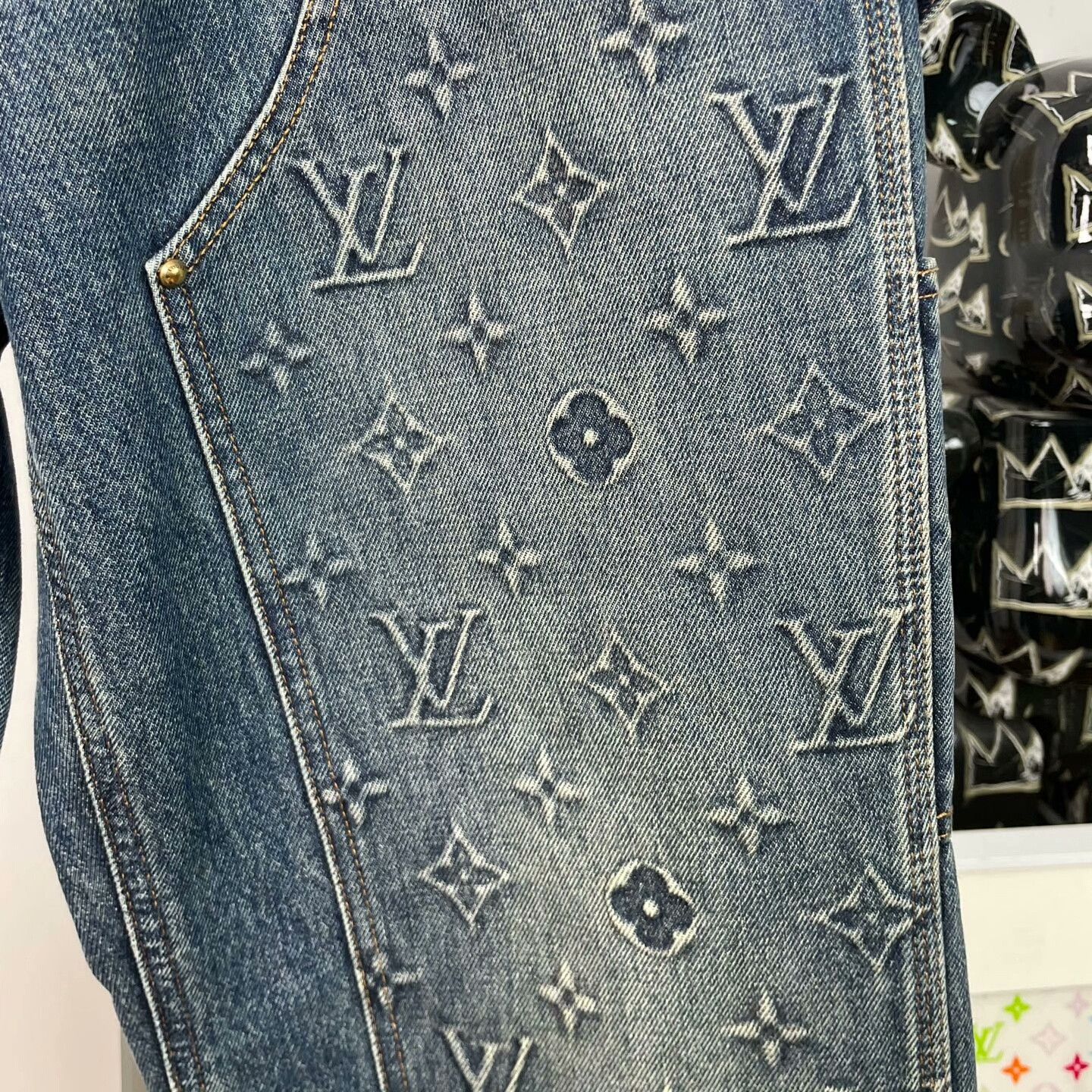Louis Vuitton Louis Vuitton Retro Oversized Denim Jeans 32 Men Size US 32 / EU 48 - 5 Thumbnail