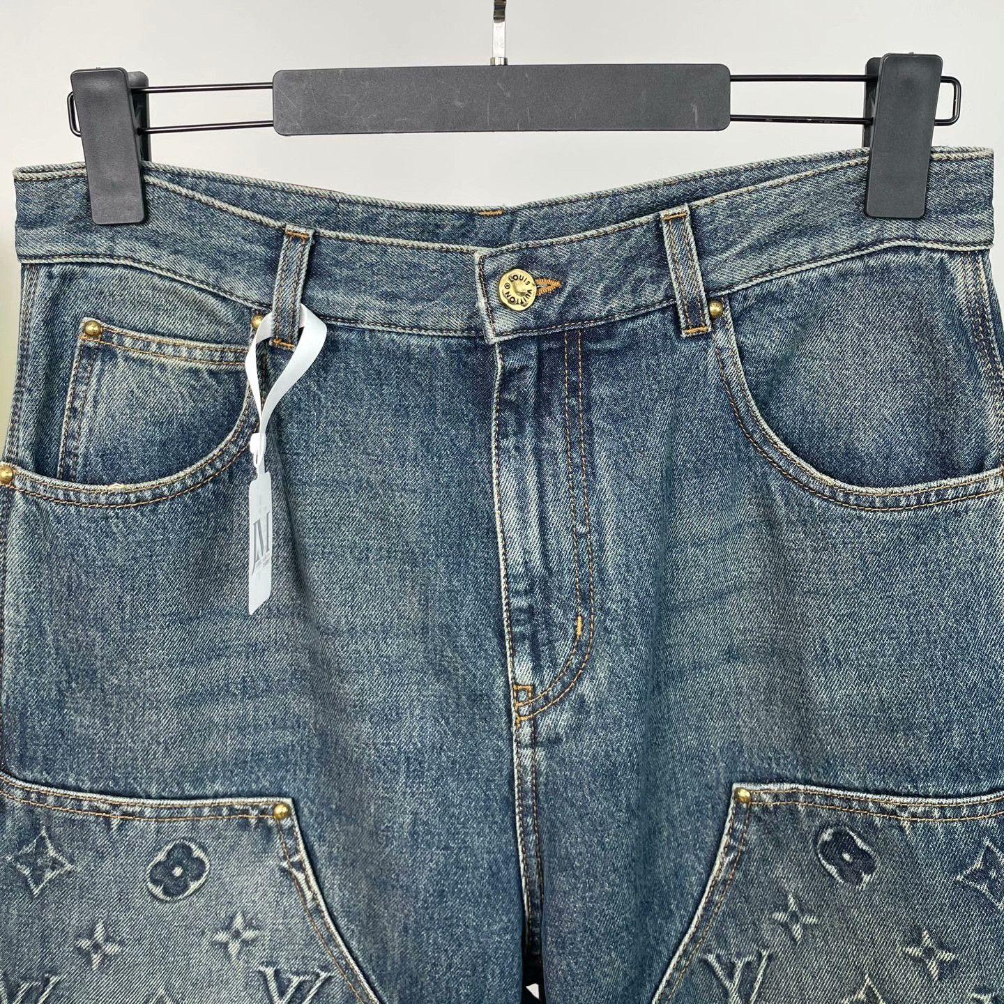 Louis Vuitton Louis Vuitton Retro Oversized Denim Jeans 32 Men Size US 32 / EU 48 - 3 Thumbnail