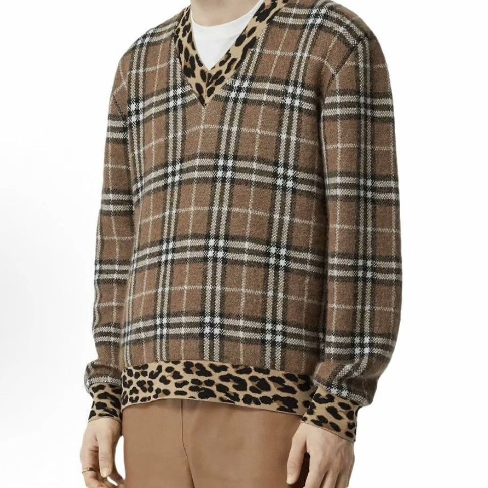Burberry Burberry Knit Plaid Sweater l Men Size US L / EU 52-54 / 3 - 4 Thumbnail