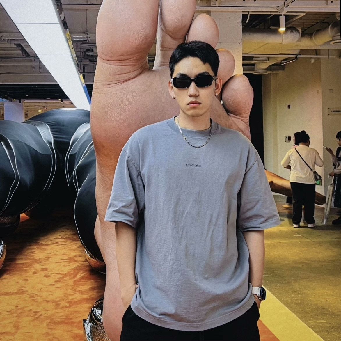 Acne Studios Acne Studios Cotton Printed T-Shirt s Men Size US S / EU 44-46 / 1 - 6 Thumbnail