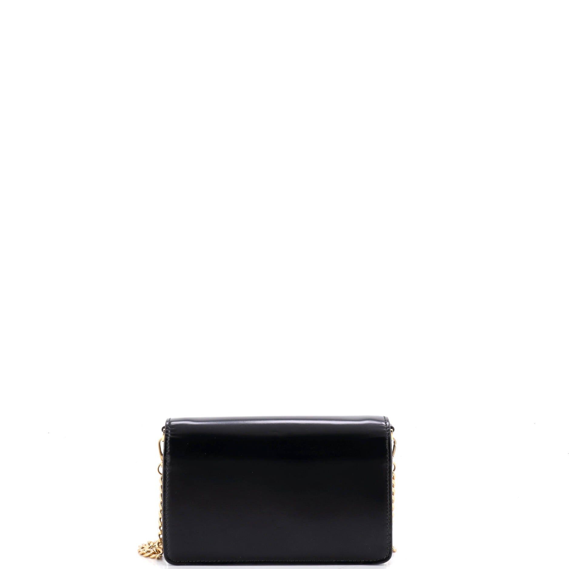 Prada Triangle Logo Envelope Chain Crossbody Bag Size ONE SIZE - 3 Thumbnail