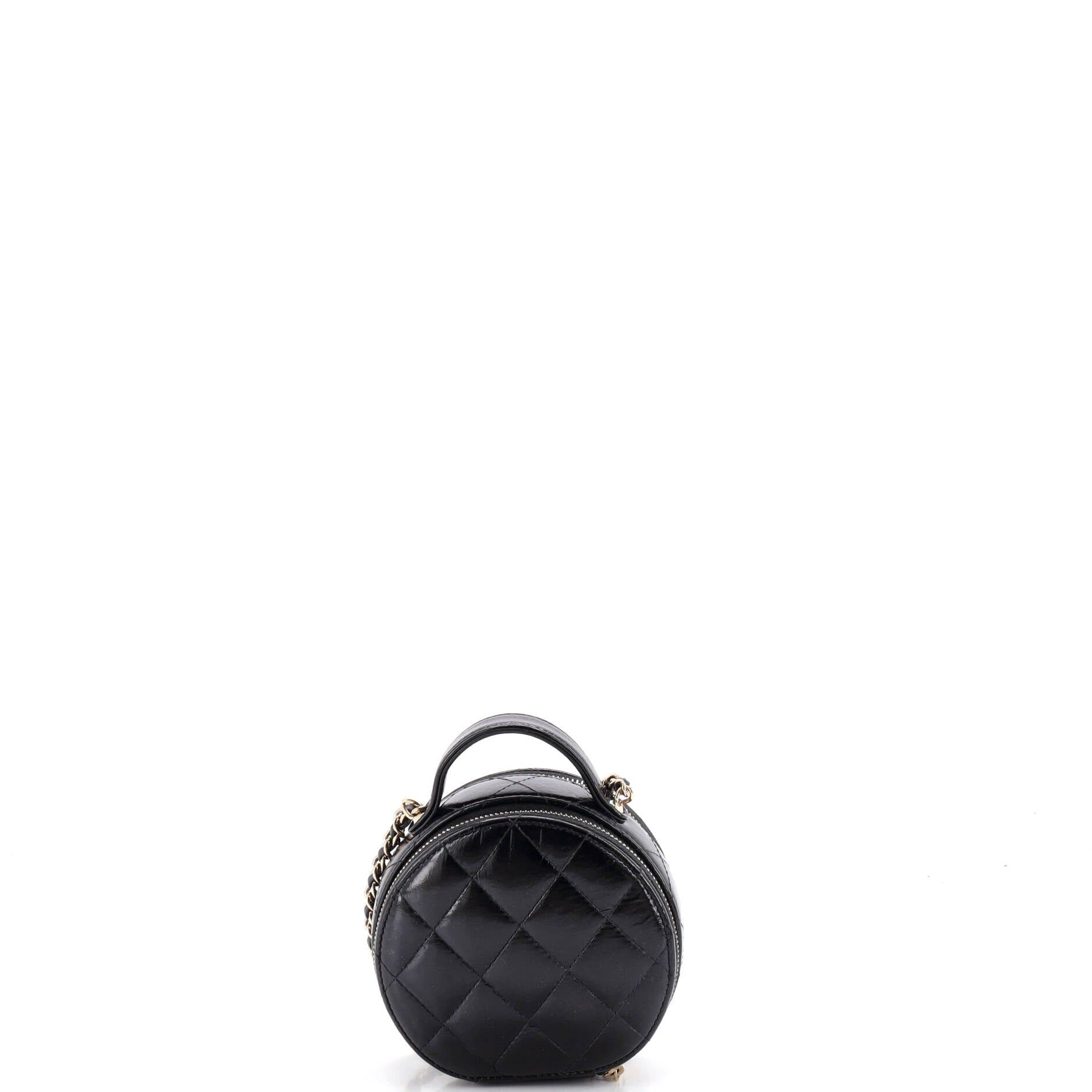 Chanel Handle with Care Round Vanity Case with Chain Size ONE SIZE - 3 Thumbnail