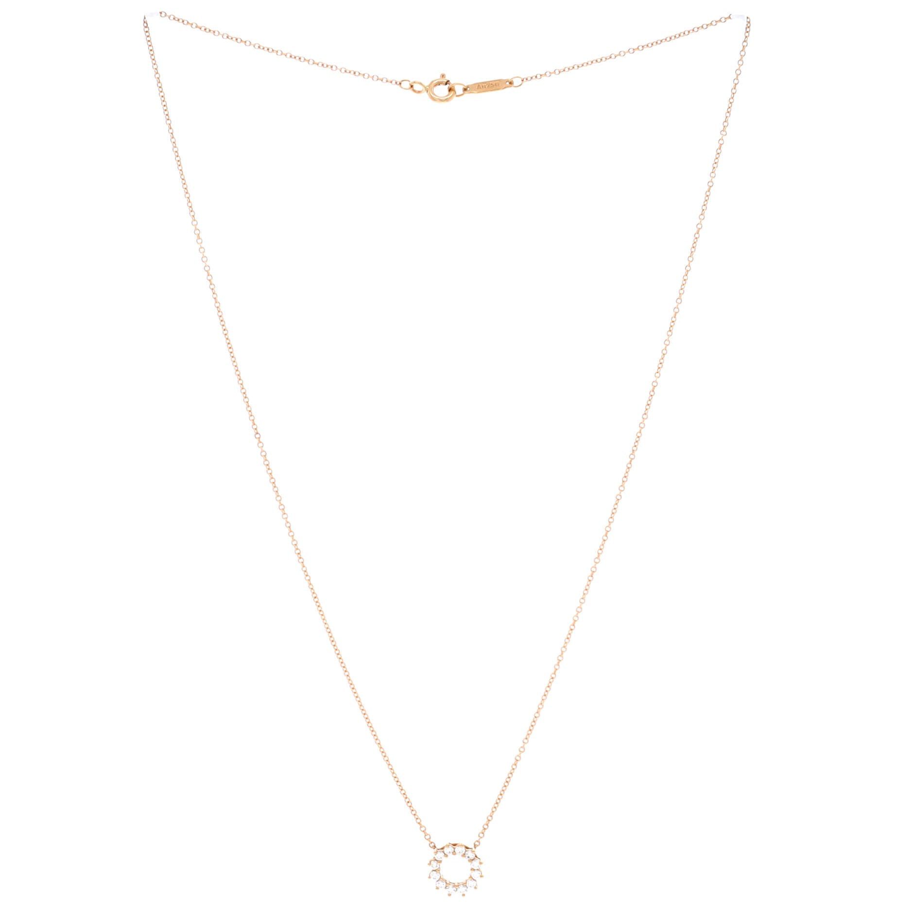 Tiffany & Co. Open Circle Pendant Necklace Size ONE SIZE - 3 Thumbnail