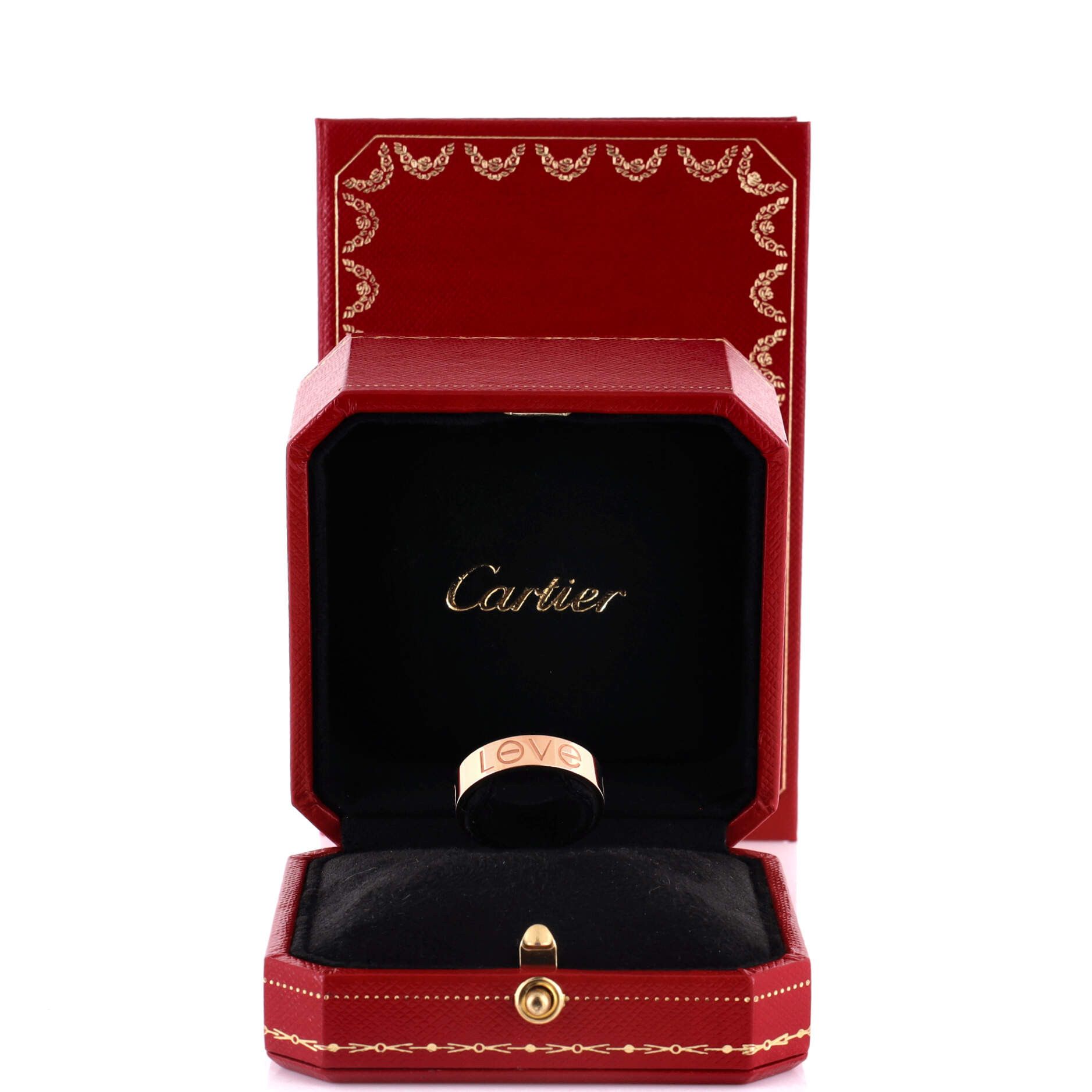Cartier Engraved Love Band Ring Size ONE SIZE - 2 Thumbnail