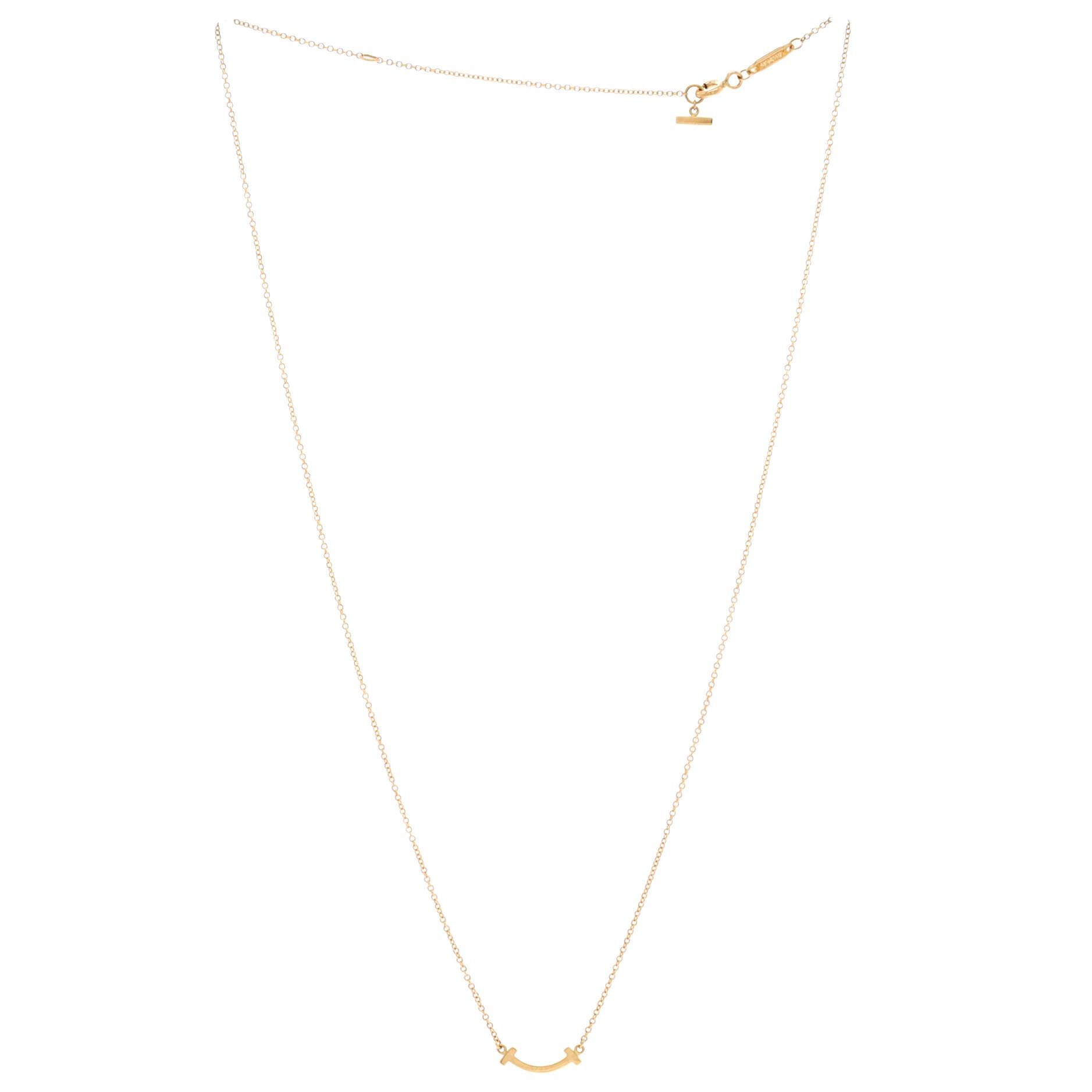 Tiffany & Co. T Smile Pendant Necklace Size ONE SIZE - 3 Thumbnail