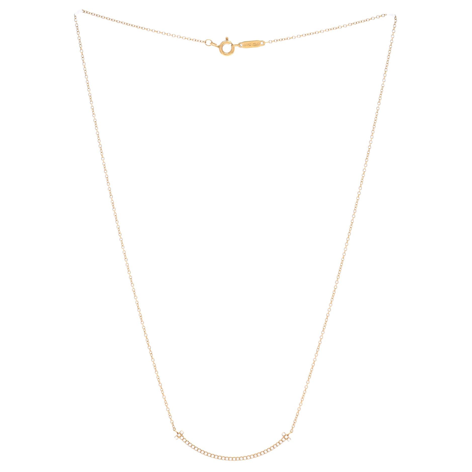 Tiffany & Co. T Smile Pendant Necklace Size ONE SIZE - 3 Thumbnail