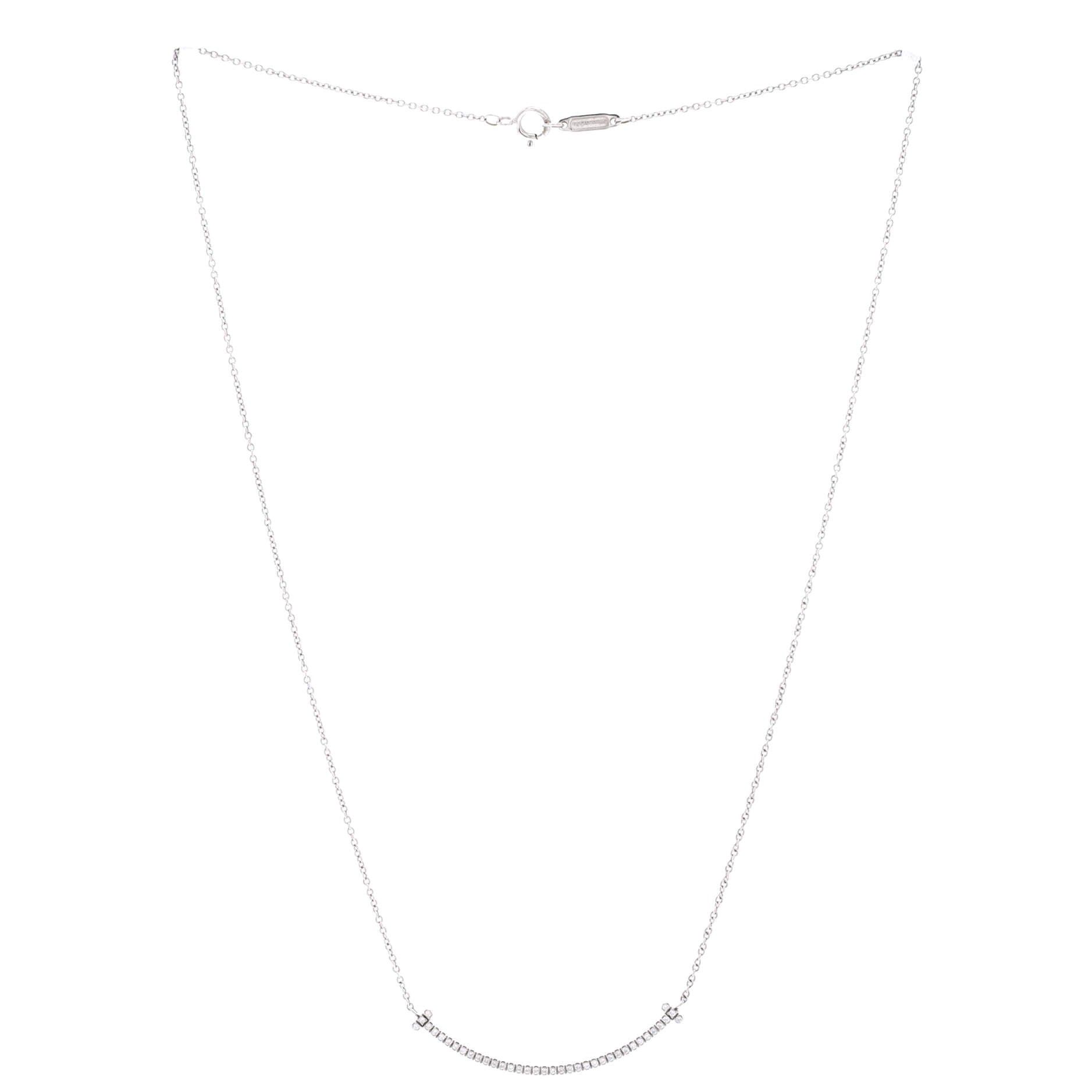 Tiffany & Co. T Smile Pendant Necklace Size ONE SIZE - 3 Thumbnail