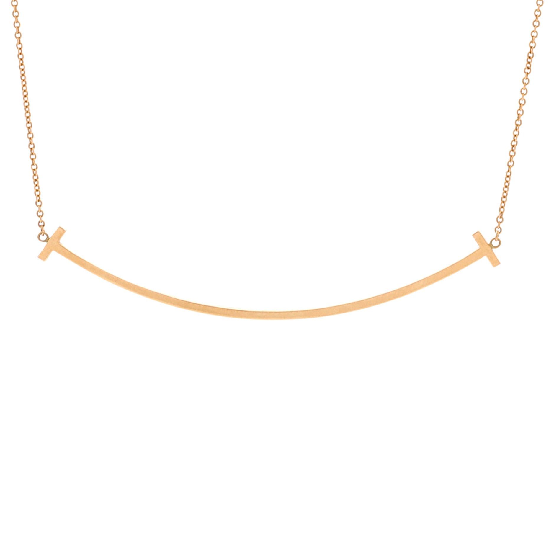 Tiffany & Co. T Smile Pendant Necklace Size ONE SIZE - 2 Thumbnail