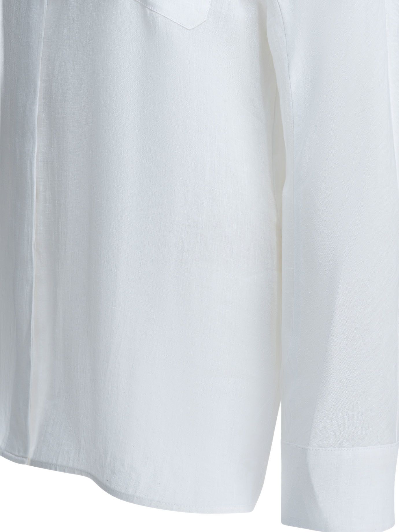 Max Mara Casual Linen Shirt Size XS / US 0-2 / IT 36-38 - 4 Thumbnail