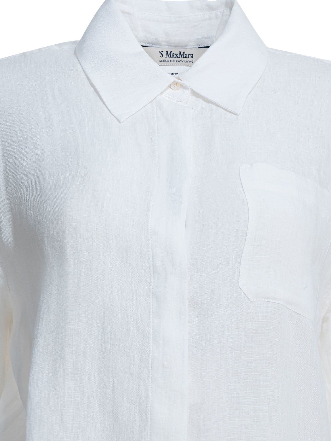 Max Mara Casual Linen Shirt Size M / US 6-8 / IT 42-44 - 3 Thumbnail