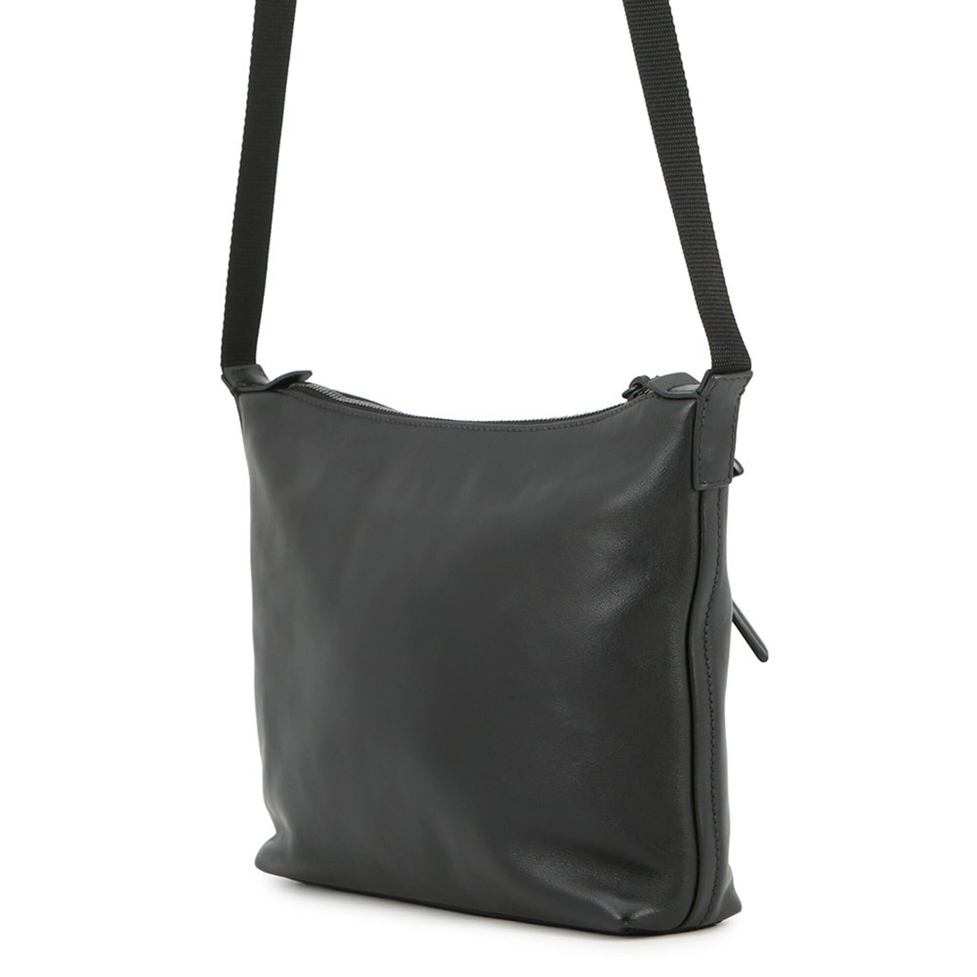 Prada Prada Shoulder Bag Triangle Leather 2VH078 PRADA Black Handbag Size ONE SIZE - 2 Thumbnail