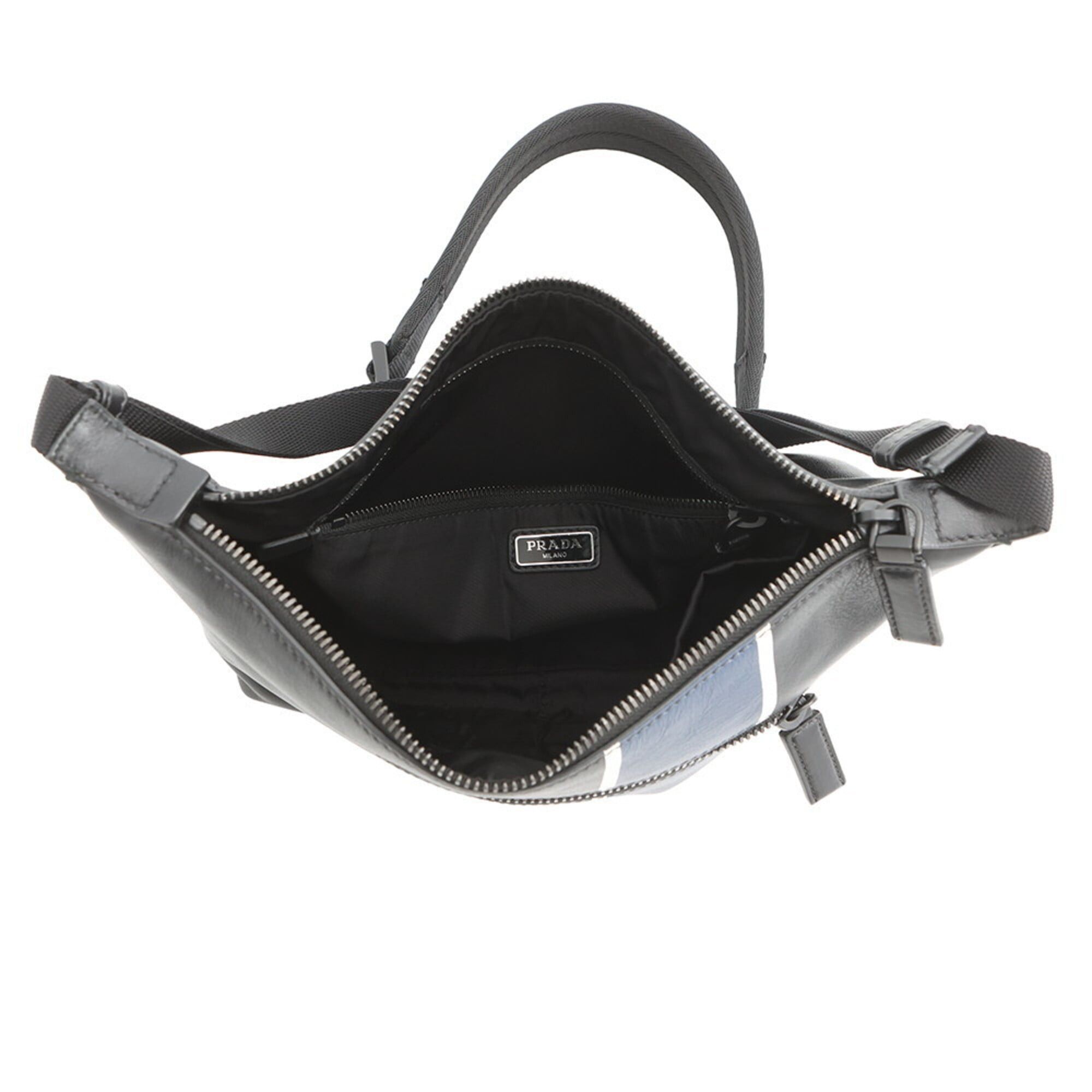 Prada Prada Shoulder Bag Triangle Leather 2VH078 PRADA Black Handbag Size ONE SIZE - 5 Thumbnail