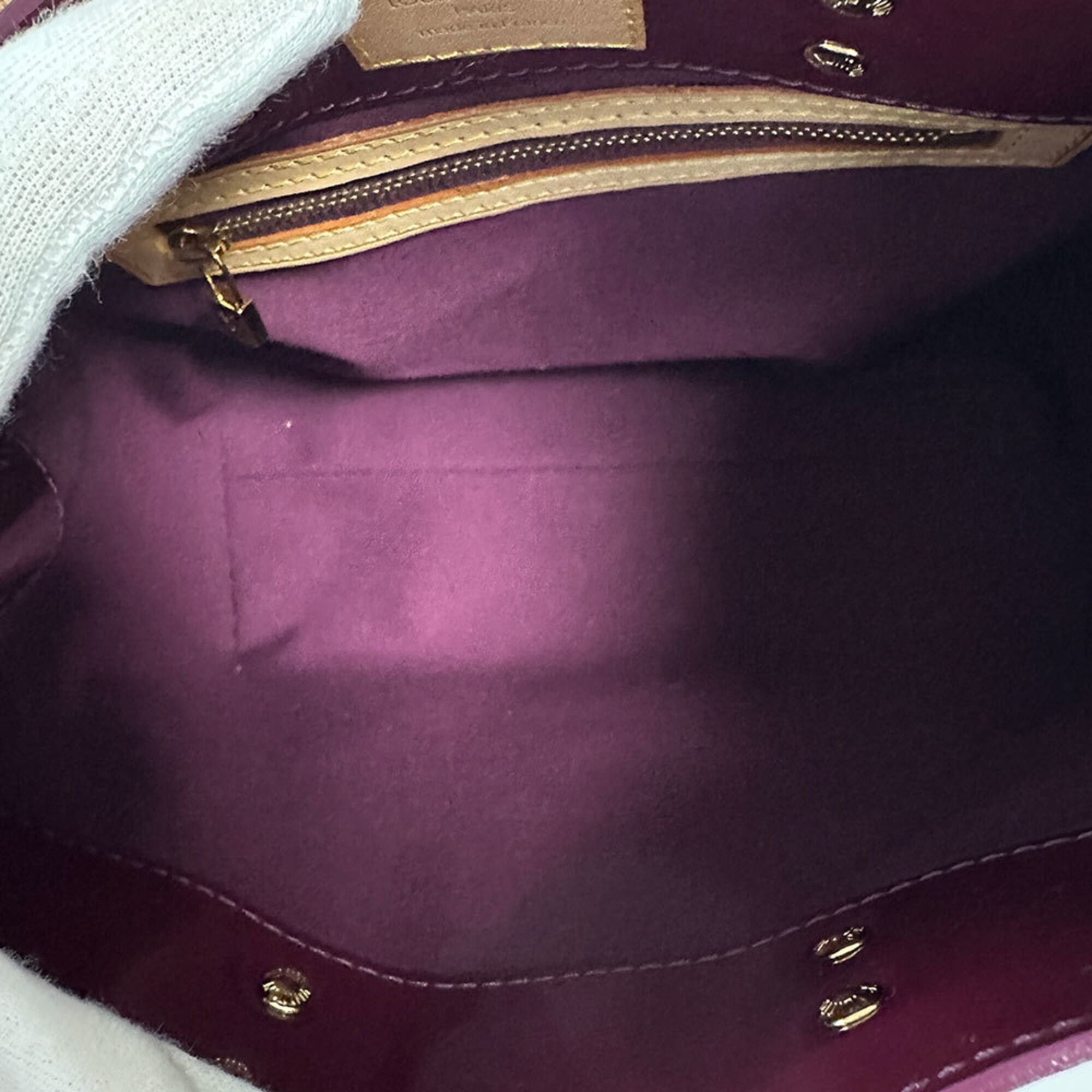 Louis Vuitton Louis Vuitton handbag, Monogram Vernis, women's, brand Vernis Lead PM, purple, M91993. Size ONE SIZE - 9 Thumbnail