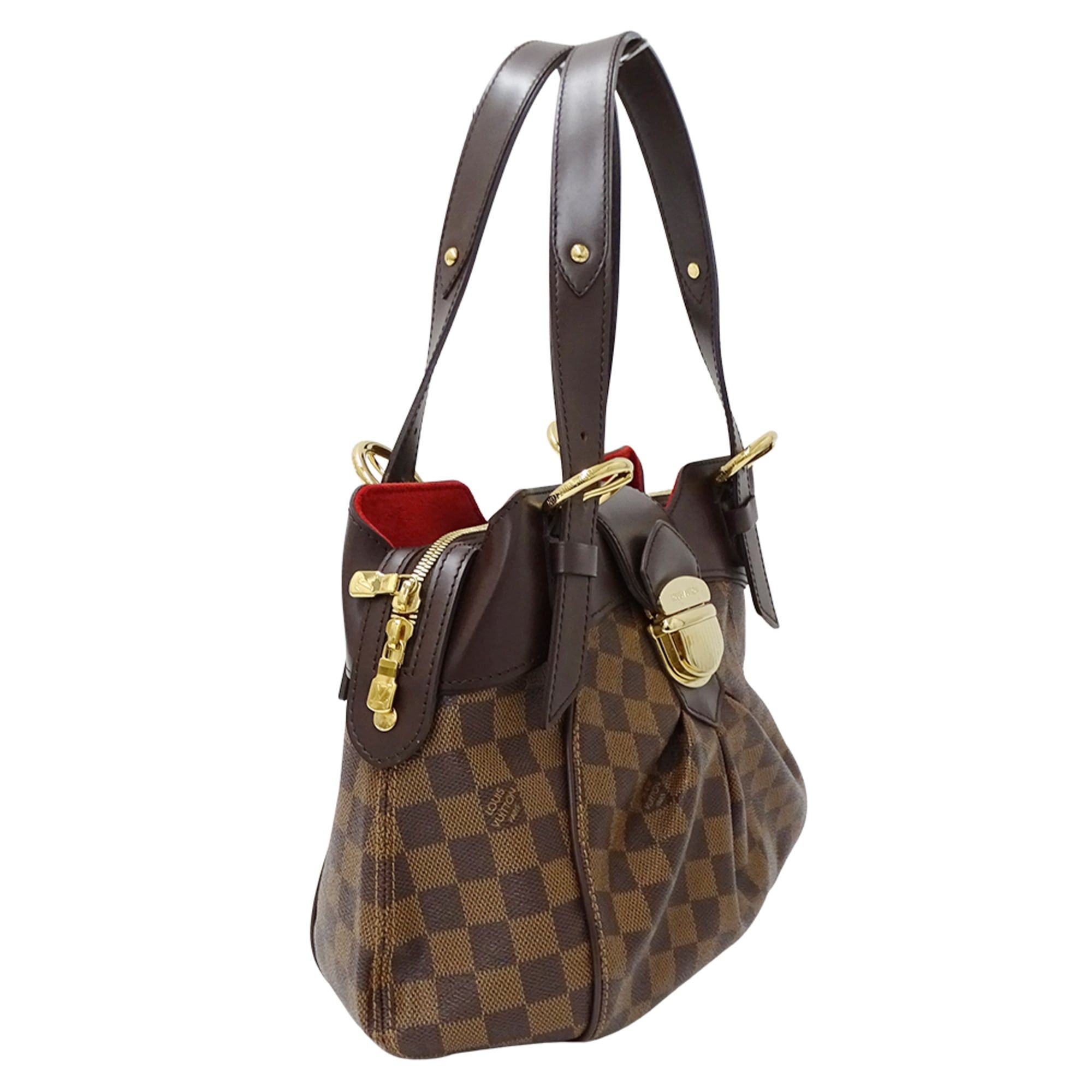 Louis Vuitton Louis Vuitton Damier handbag for women, brand name shoulder bag, handbag, Sistina PM N41542 brown Size ONE SIZE - 4 Thumbnail
