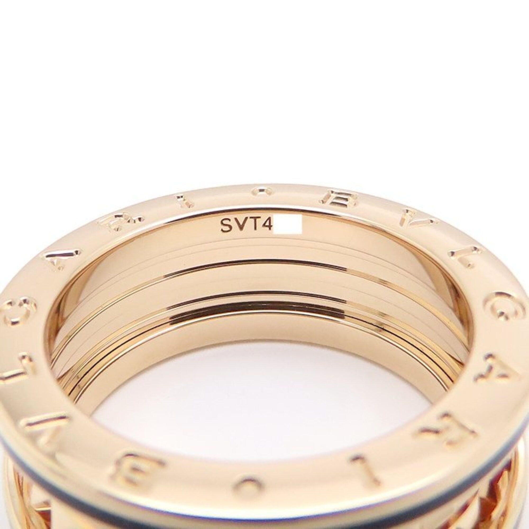Bvlgari BVLGARI B.zero1 Rock Ring, 2-band, #55, 18KPG x Black Ceramic, Women's, 358015 295452 Size ONE SIZE - 7 Thumbnail