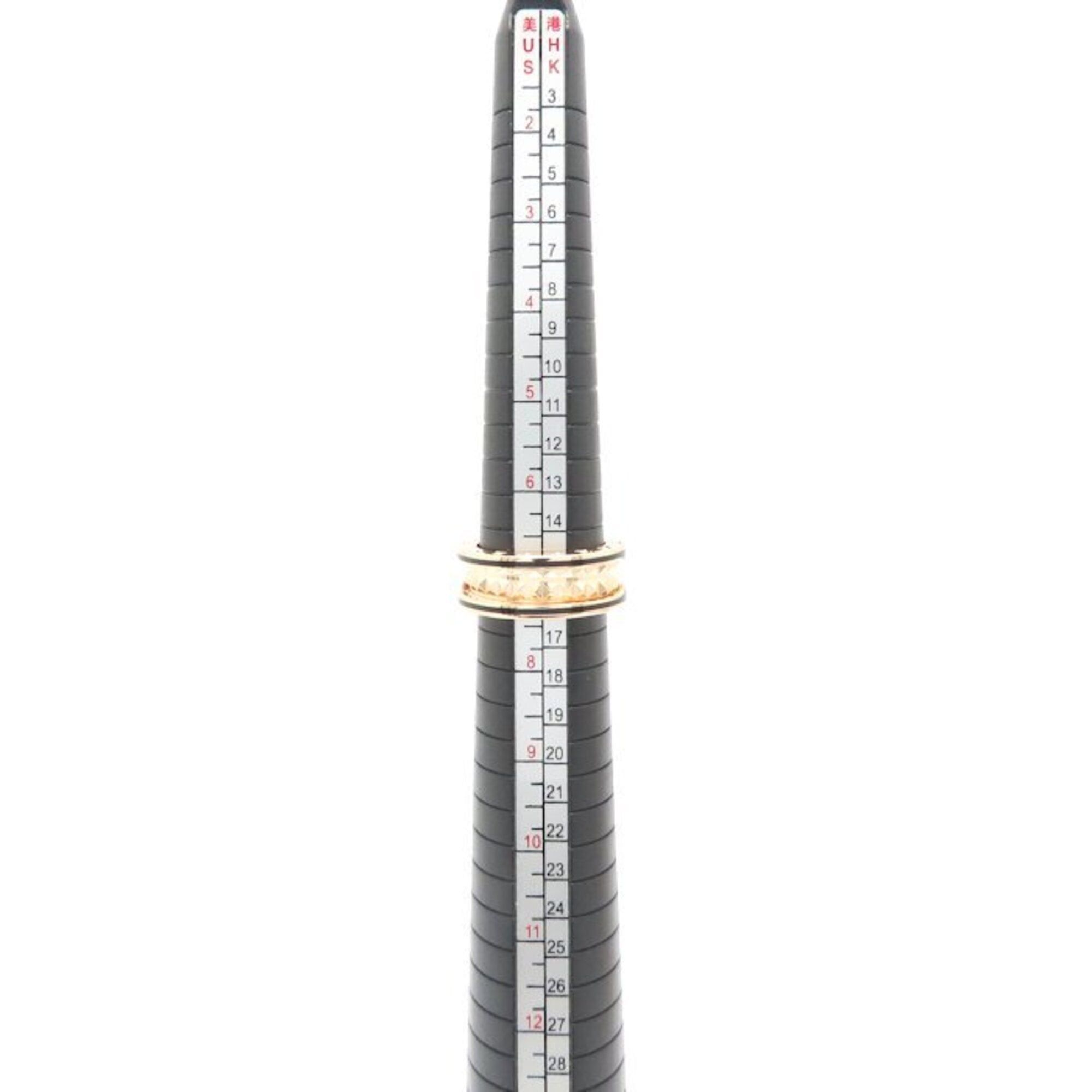Bvlgari BVLGARI B.zero1 Rock Ring, 2-band, #55, 18KPG x Black Ceramic, Women's, 358015 295452 Size ONE SIZE - 4 Thumbnail