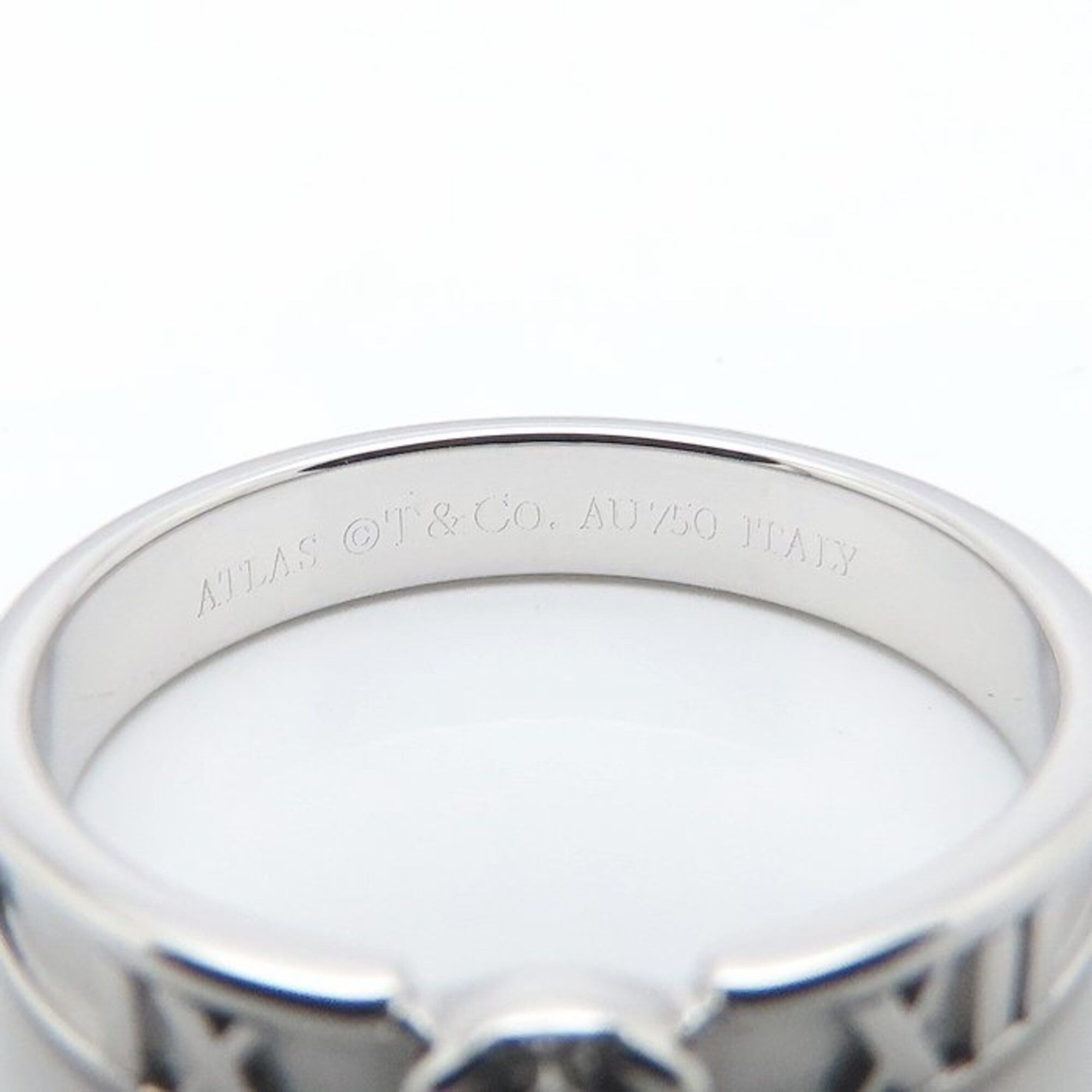 Tiffany & Co. TIFFANY&Co. Tiffany Atlas Ring, 1P Diamond, 18K White Gold, Women's, 295463 Size ONE SIZE - 5 Thumbnail