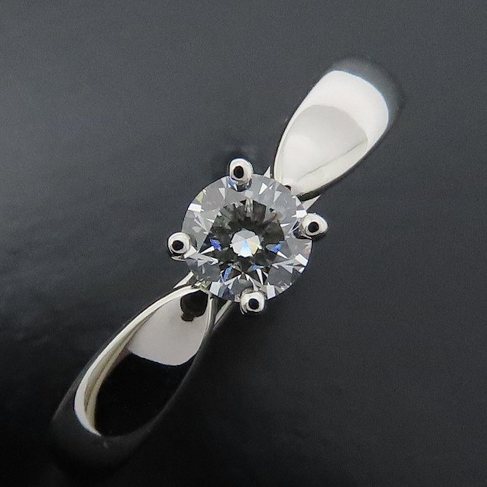 Tiffany & Co. TIFFANY&Co. Tiffany Harmony Ring, Single Diamond 0.20ct F.VS1.3 Excellent, Pt950, Women's, 295464 Size ONE SIZE - 7 Thumbnail