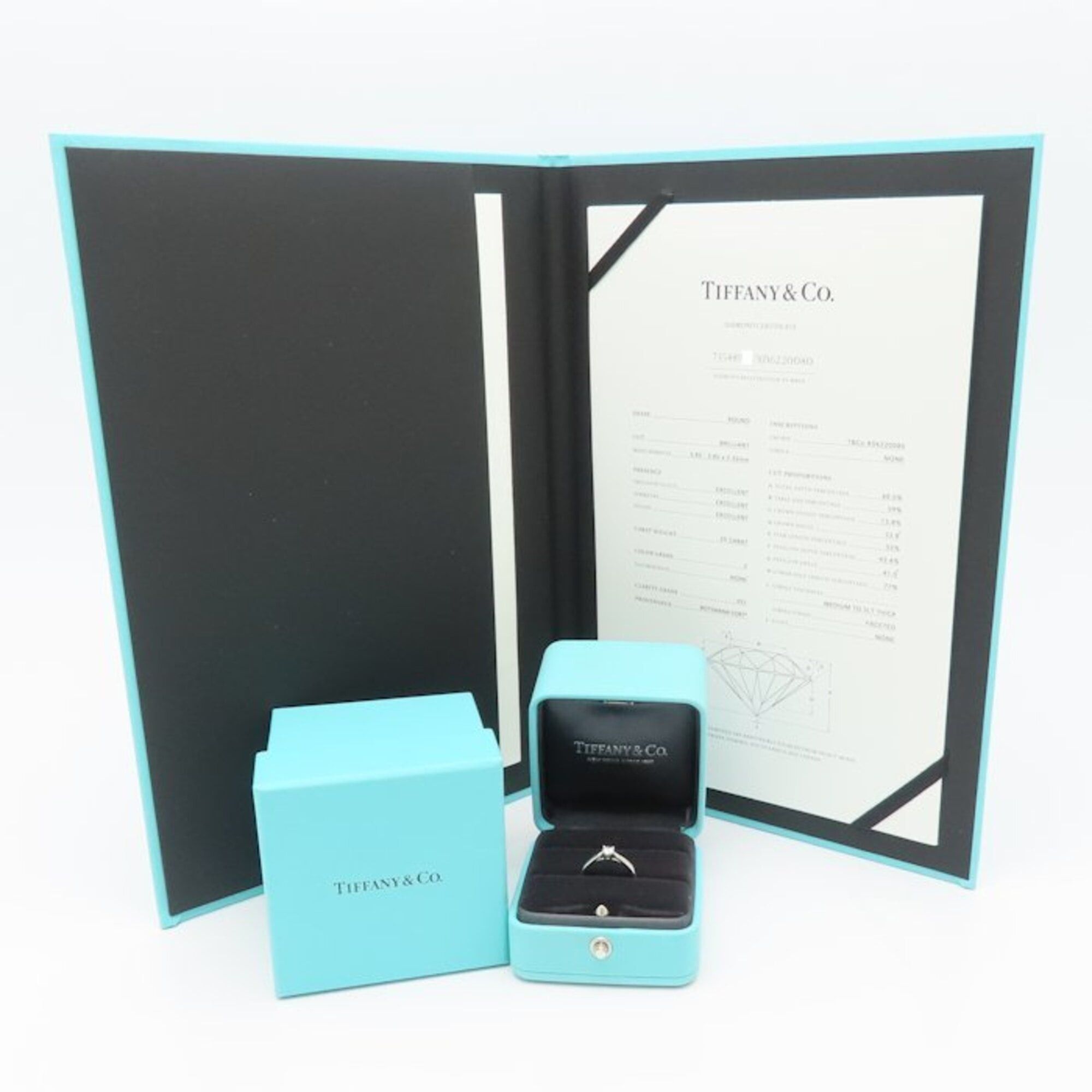 Tiffany & Co. TIFFANY&Co. Tiffany Harmony Ring, Single Diamond 0.20ct F.VS1.3 Excellent, Pt950, Women's, 295464 Size ONE SIZE - 8 Thumbnail