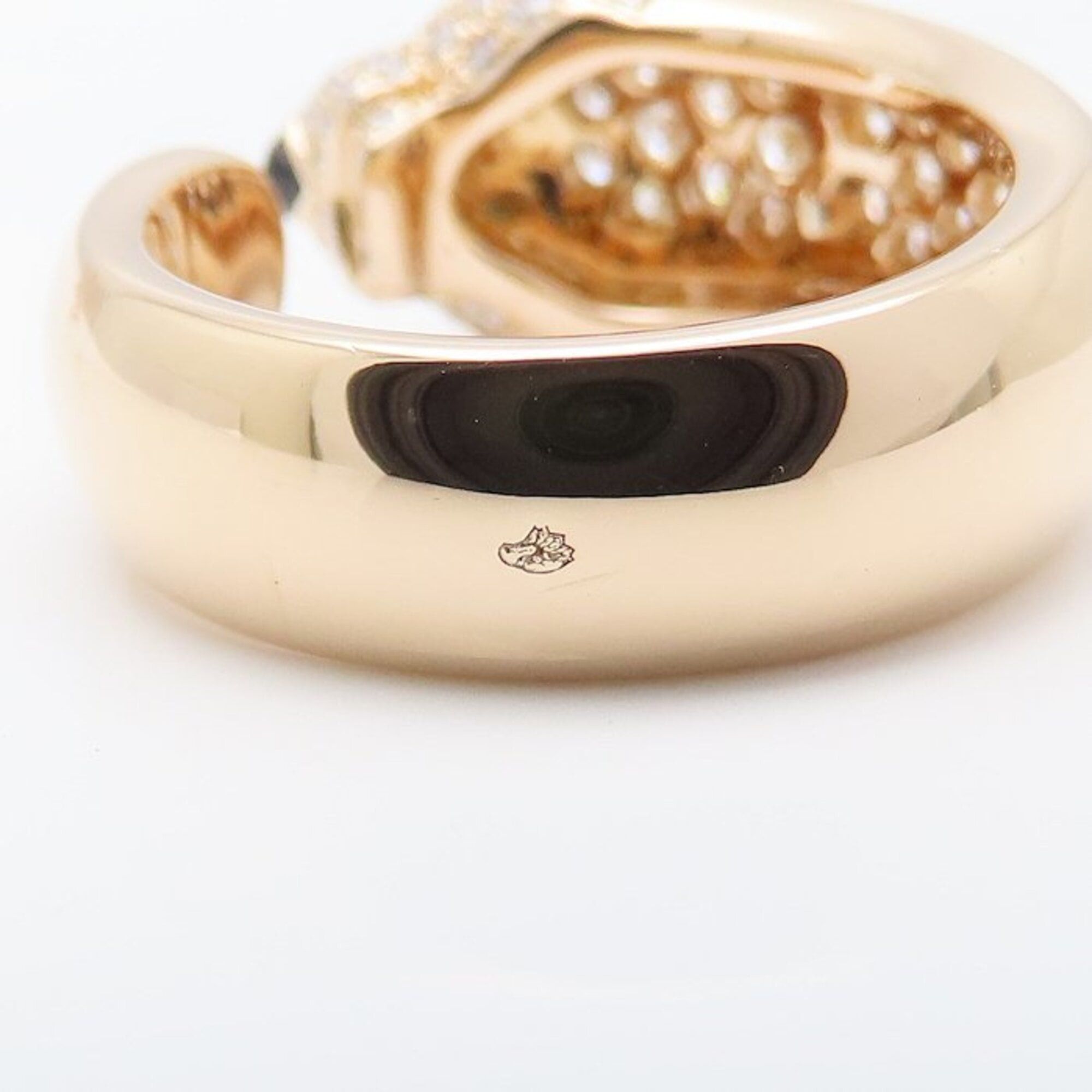 Cartier CARTIER Panthère Ring, Medium Size, Diamond, Emerald, Onyx, Size #54, 18K Pink Gold, Women's, Item Number 295454 Size ONE SIZE - 6 Thumbnail