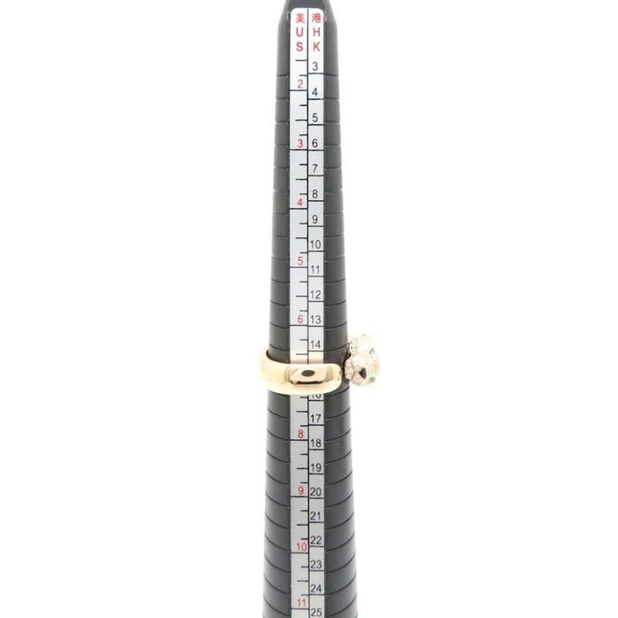 Cartier CARTIER Panthère Ring, Medium Size, Diamond, Emerald, Onyx, Size #54, 18K Pink Gold, Women's, Item Number 295454 Size ONE SIZE - 4 Thumbnail