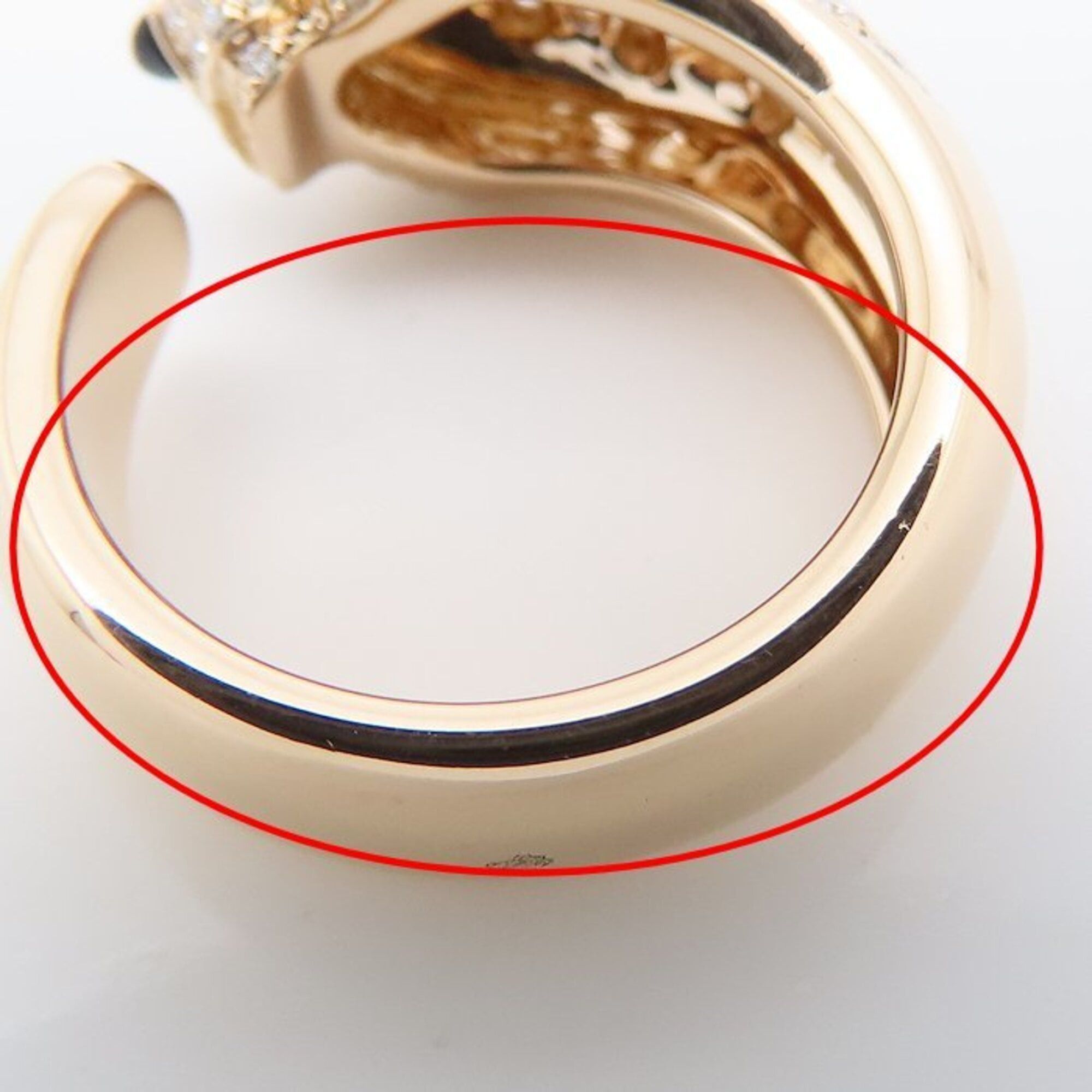 Cartier CARTIER Panthère Ring, Medium Size, Diamond, Emerald, Onyx, Size #54, 18K Pink Gold, Women's, Item Number 295454 Size ONE SIZE - 14 Thumbnail